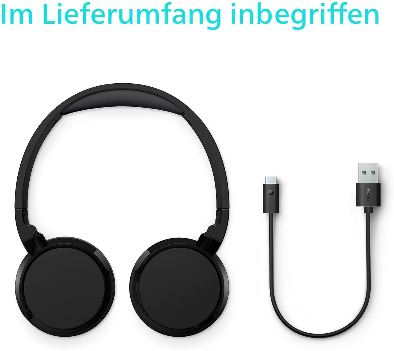 Philips wireless Kopfhörer »TAH3209«, A2DP Bluetooth-AVRCP Bluetooth-HFP-Bluetooth, Freisprechfunktion-Geräuschisolierung-Multi-Point-Verbindung-Sprachsteuerung-kompatibel mit Siri