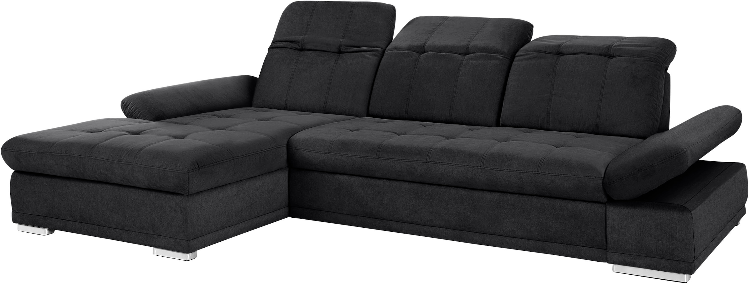COTTA Ecksofa »Holiday L-Form mit Sitztiefen-, Armteil- und Kopfteilverstellung«, wahlweise mit Bettfunktion & Bettkasten