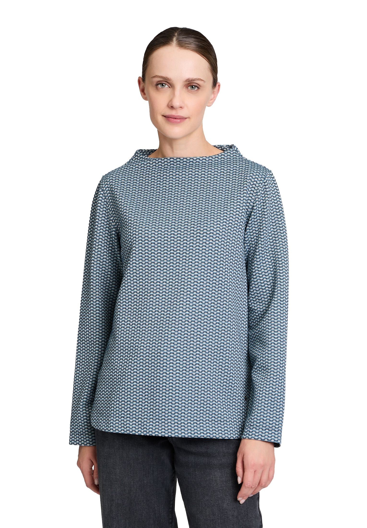 Betty&Co Langarmshirt »Strukturshirt mit Turtle Neck«