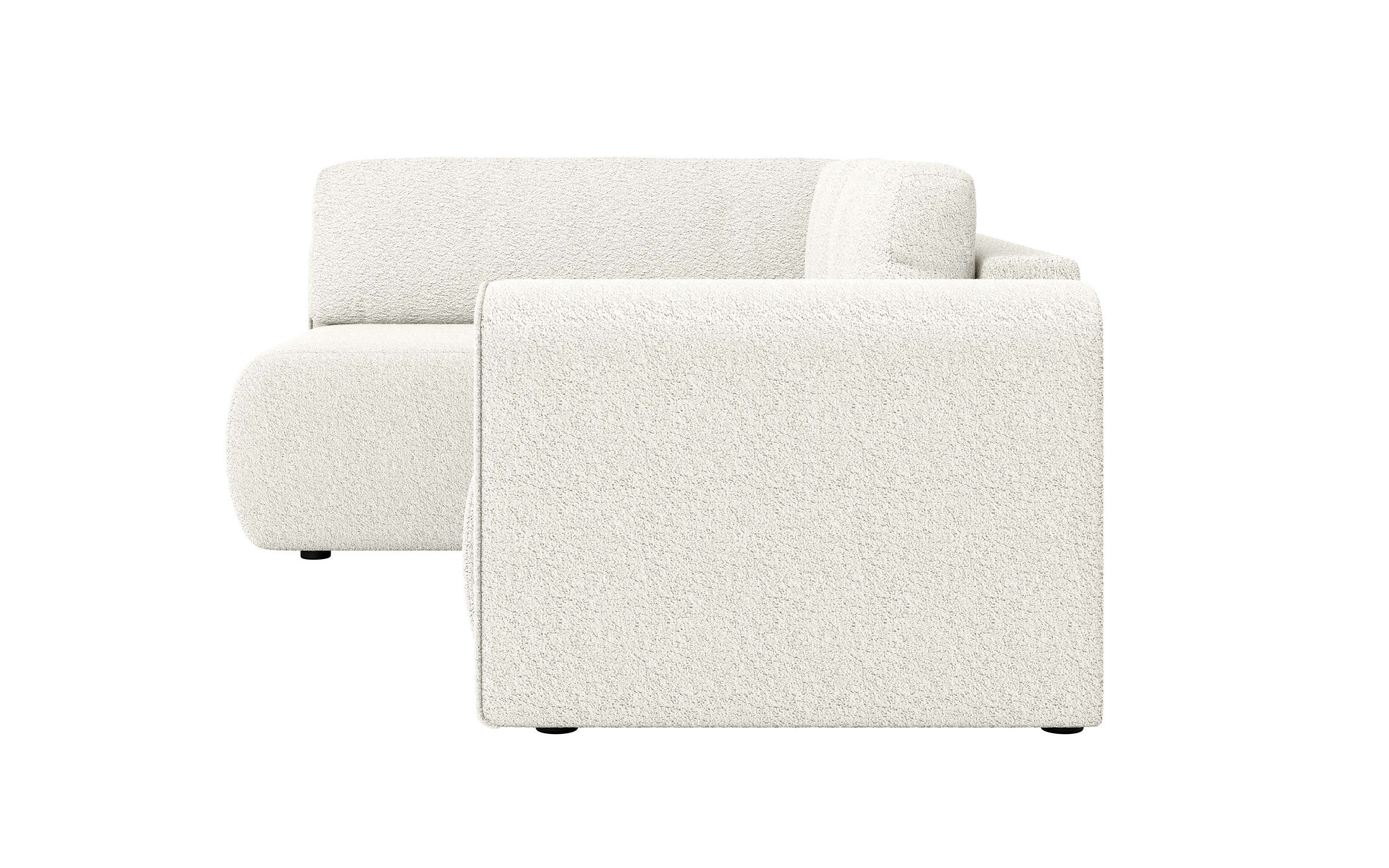 INOSIGN Ecksofa »Ecksofa Zacharia wahlweise mit Bettfunktion, BxTxH 250x166x86 cm«, L-Form mit Wellenunterfederung, Recamiere beidseitig montierbar