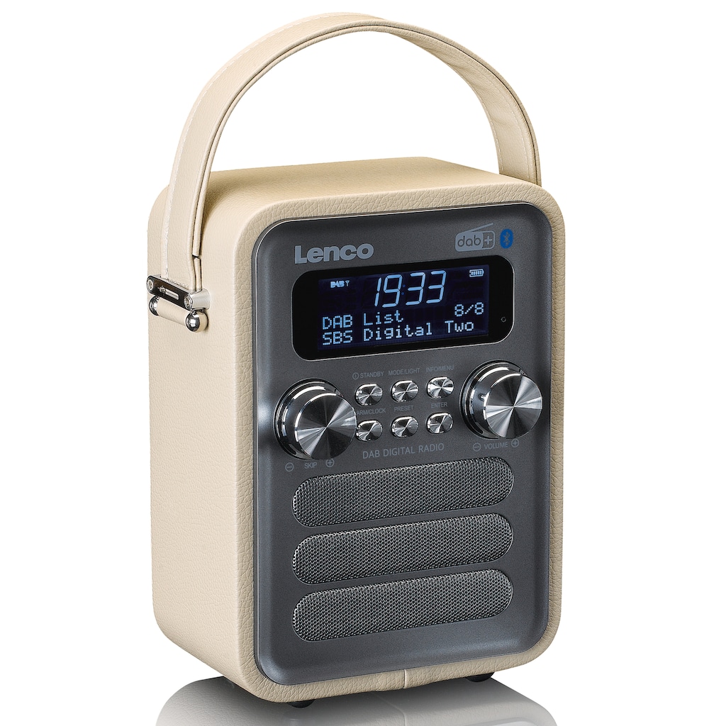 Lenco Digitalradio (DAB+) »PDR-051«, (Bluetooth FM-Tuner mit RDS-Digitalradio (DAB+) 4 W)