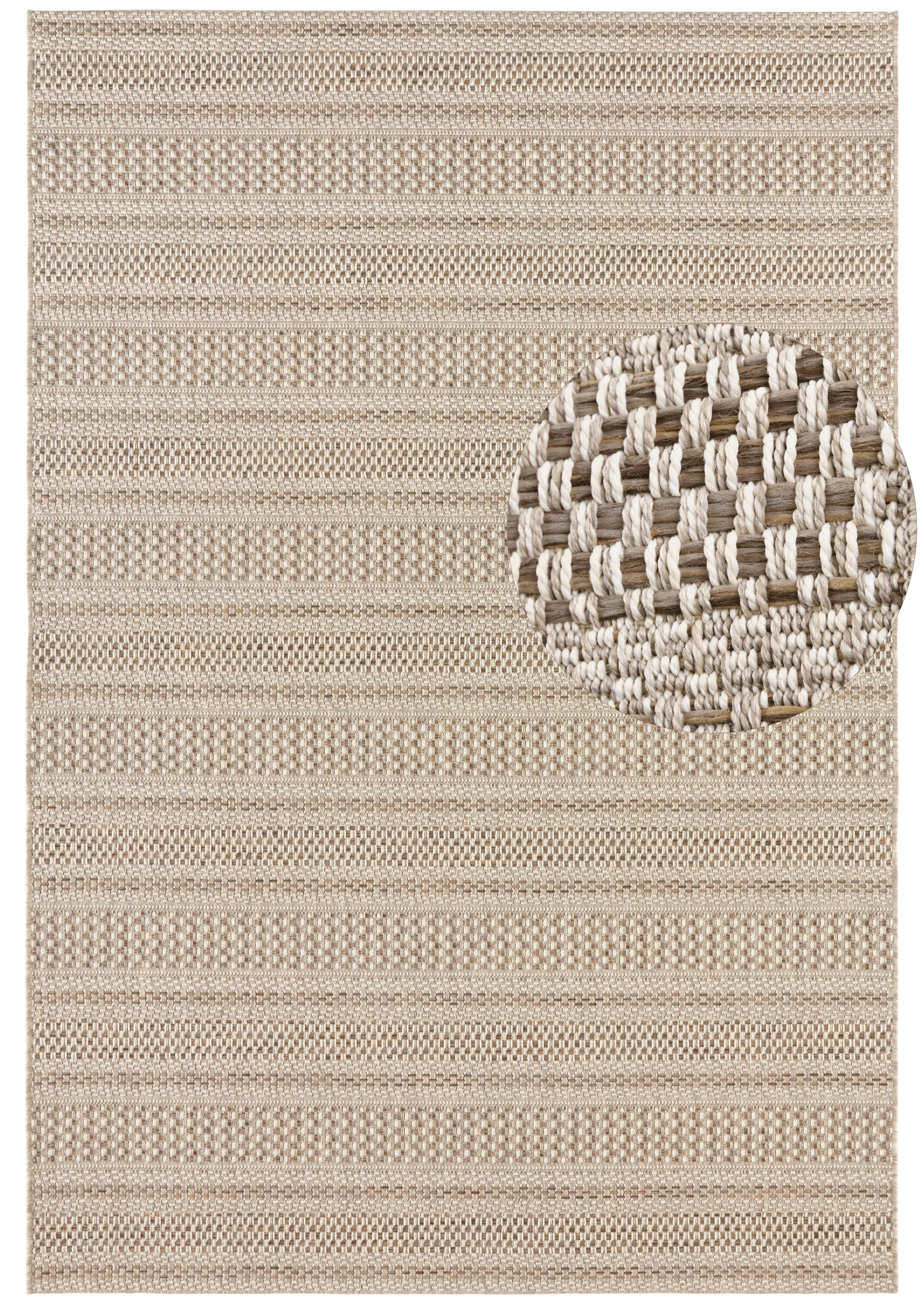 ELLE DECORATION Teppich »Arras« rechteckig 8 mm Höhe In-& Outdoor, Wetterfest, Balkon, Garten, Wohnzimmer, Sisal Optik