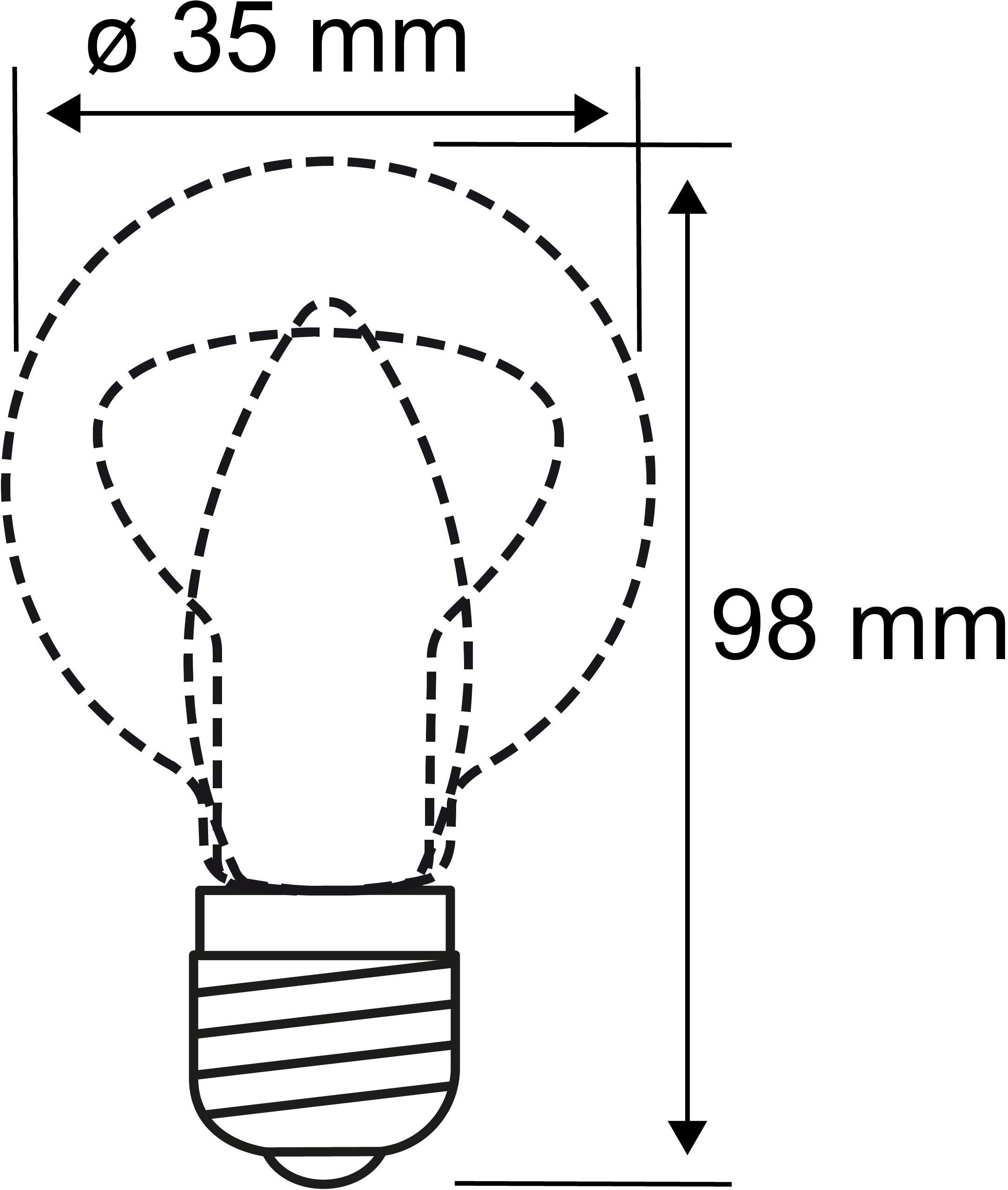 Paulmann LED-Leuchtmittel »Eco-Line Filament 230V LED Kerze E14 1er-Set 525lm 2,5W 4000K  Klar« E14 1 Stk. Neutralweiß