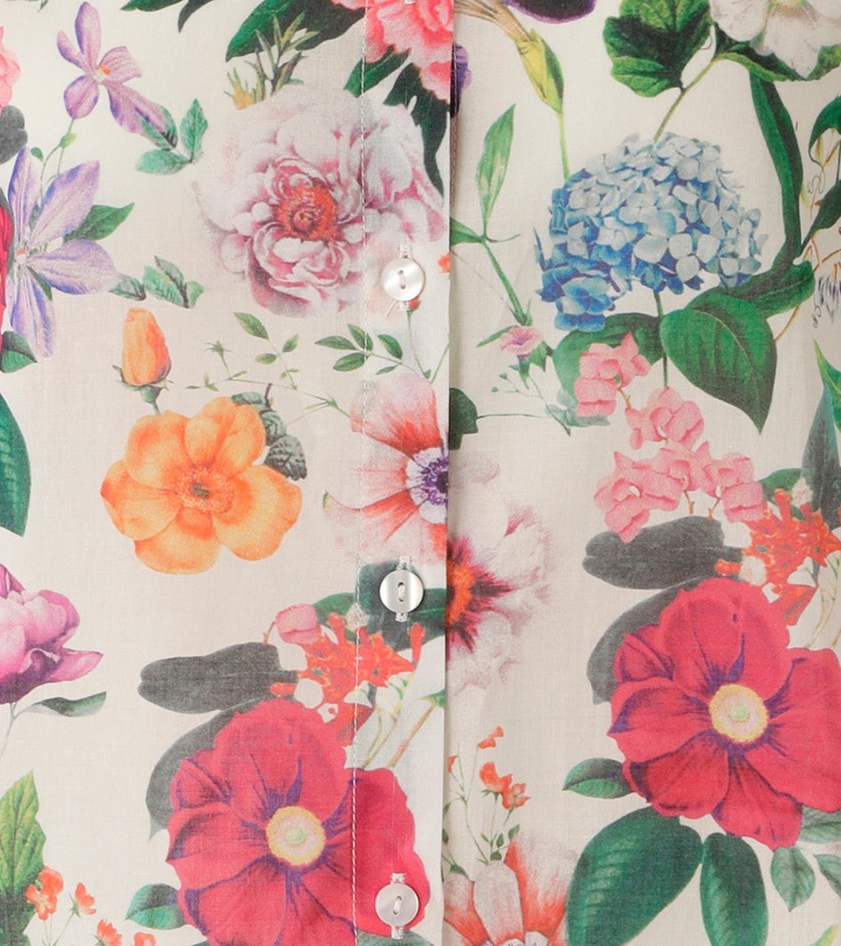 Aniston CASUAL Hemdbluse mit farbenfrohen Blumendruck - jedes Teil ein Unikat - NEUE KOLLEKTION