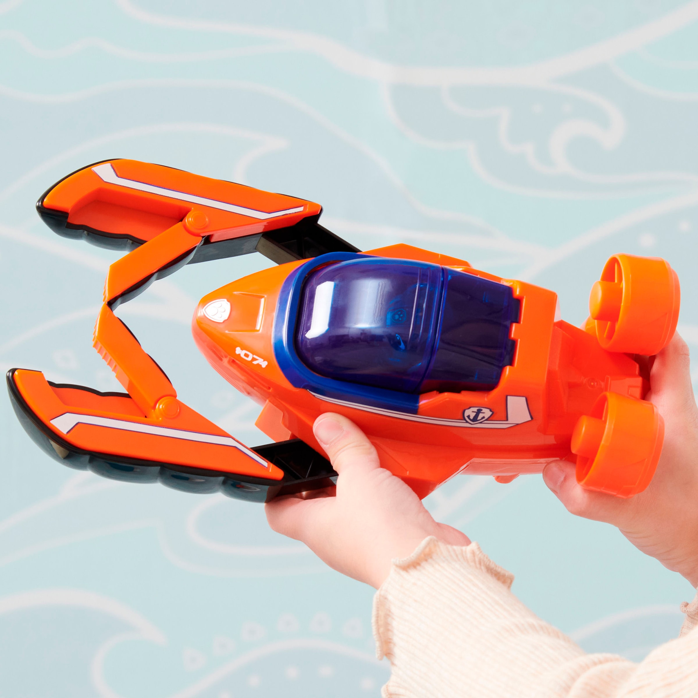 Spin Master Spielzeug-Auto »Paw Patrol - Aqua Pups - Basic Themed Vehicles Solid Zuma«, mit Funktionen