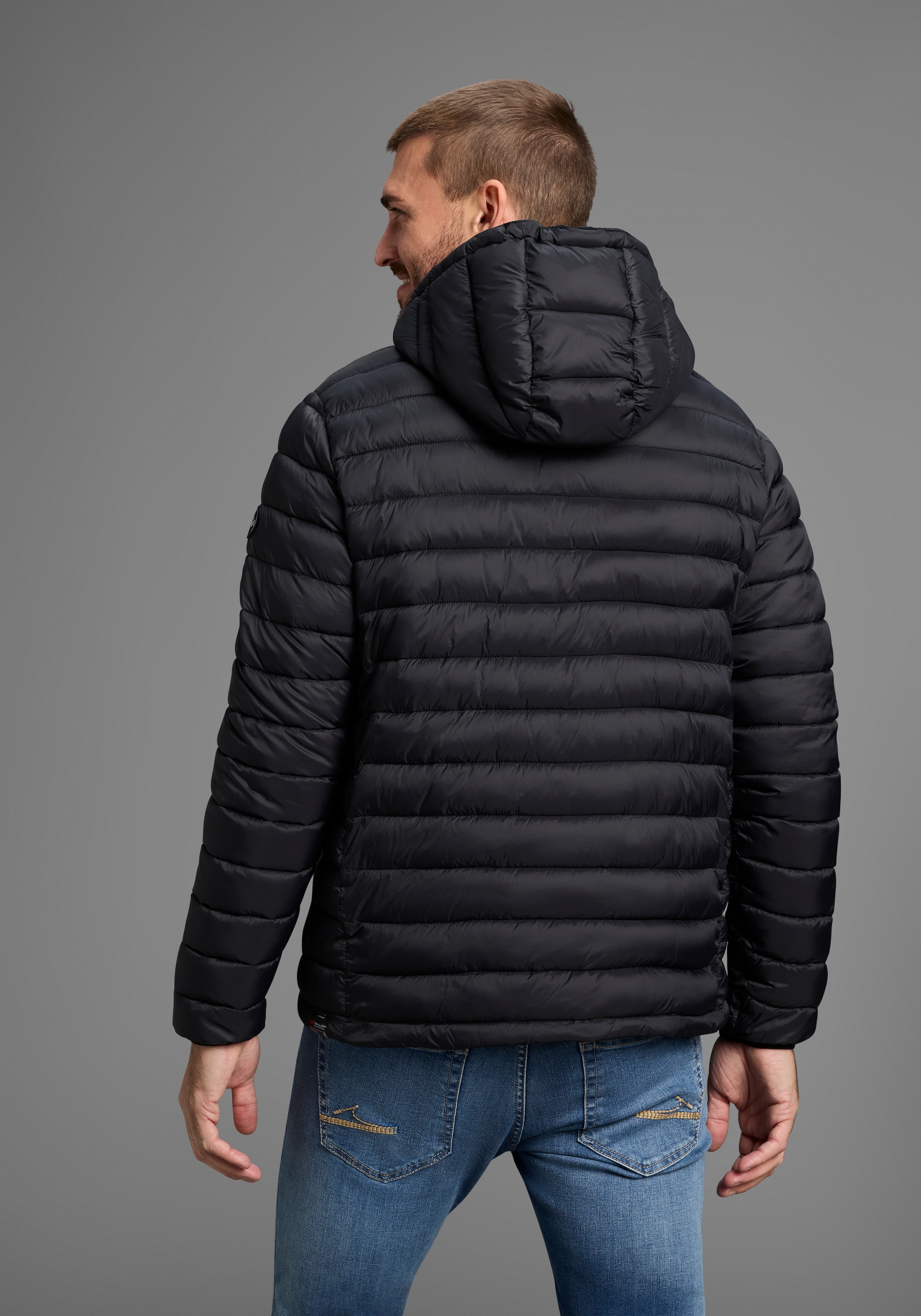 Polarino Steppjacke, mit Kapuze, Atmungsaktiv, winddicht, wasserabweisend