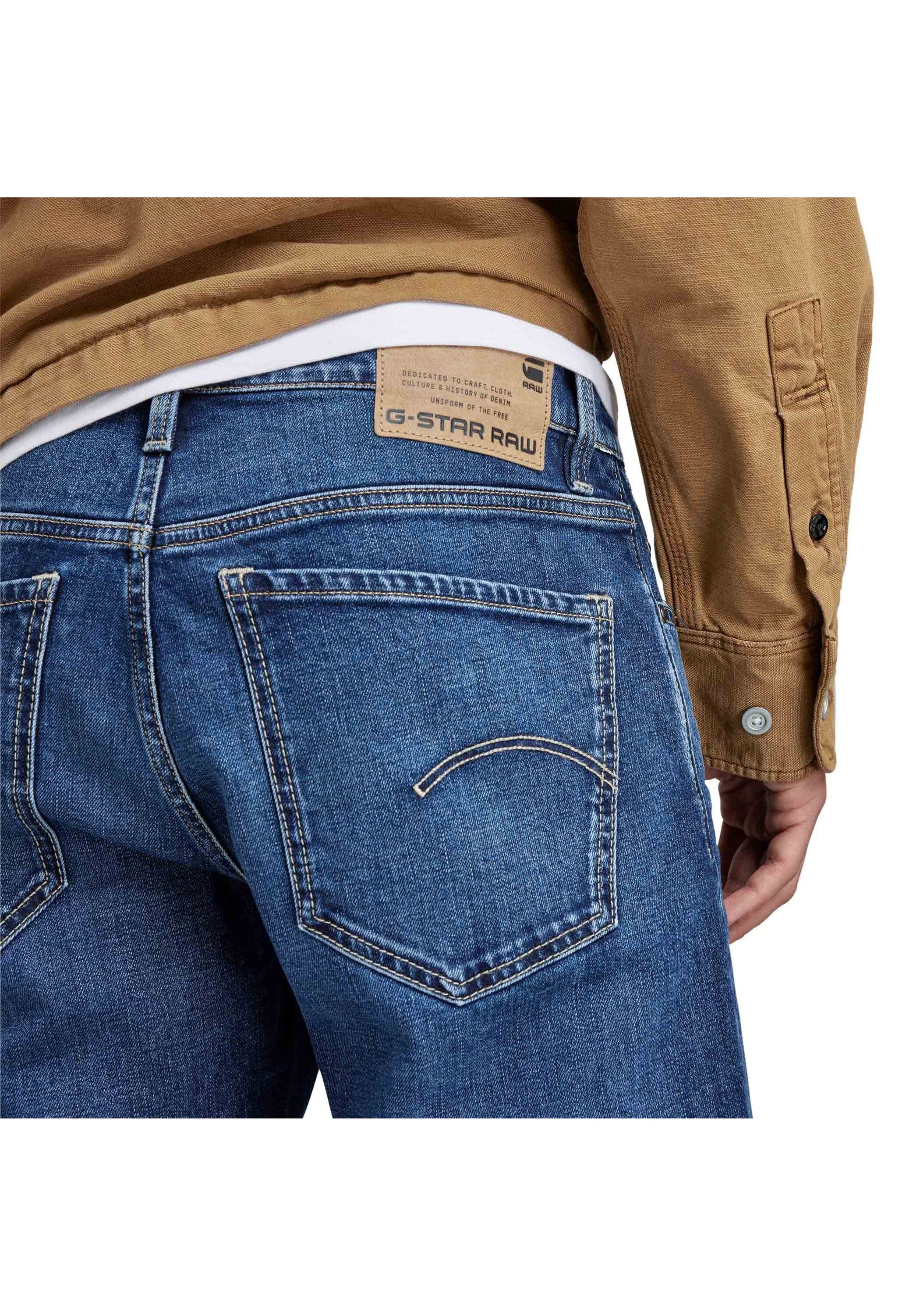 G-STAR Skinny-fit-Jeans »Jeans Mosa Straight Faded Atlantic Ocean«