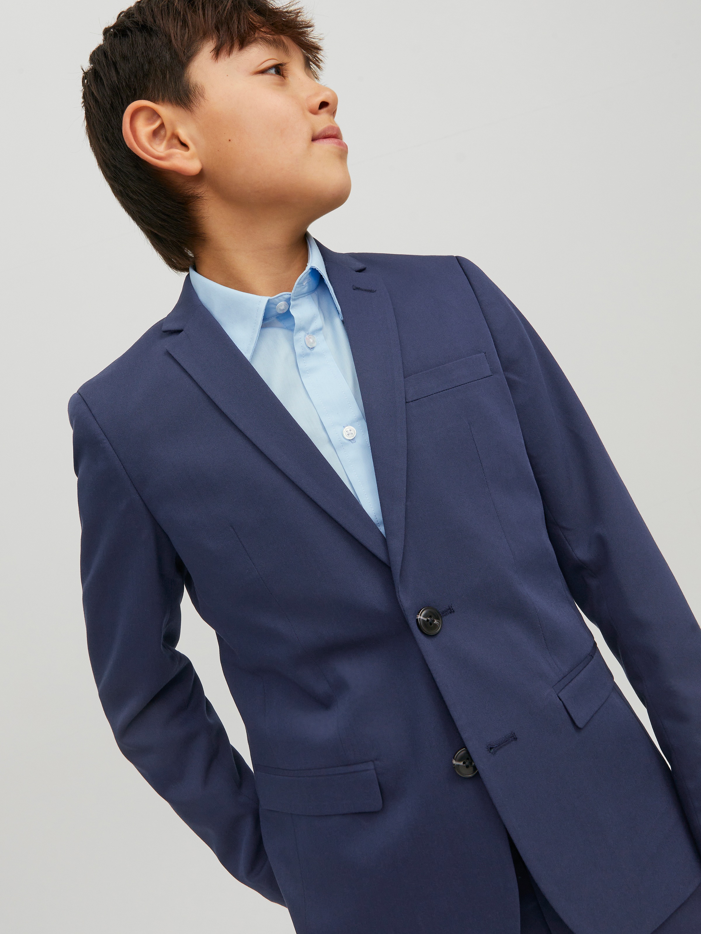 Jack & Jones Junior Sakko »JPRSOLAR stylisch, elastisch, pflegeleicht« unifarben, modisch, slim fit, Reverskragen