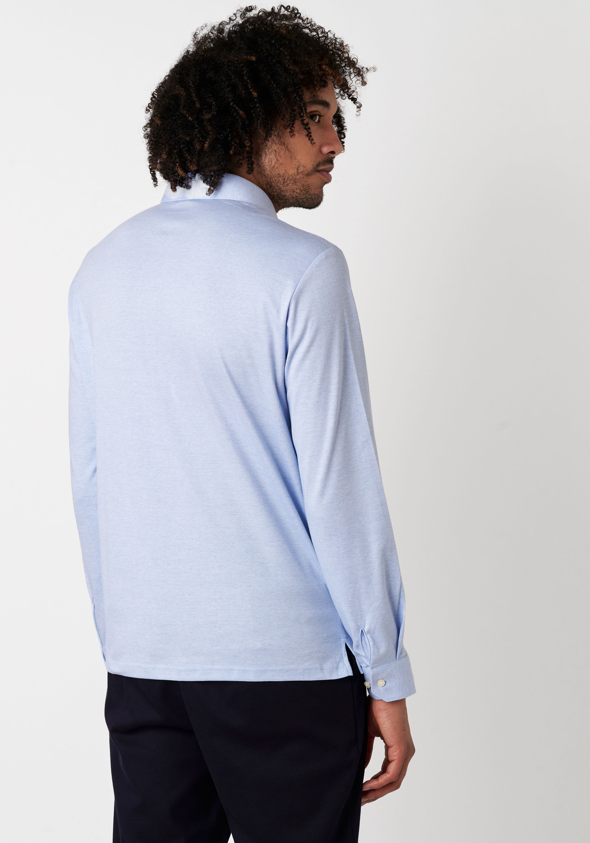 DESOTO Langarm-Poloshirt »Jerseypolo Essential Kent langarm«, Flexibler Stretch