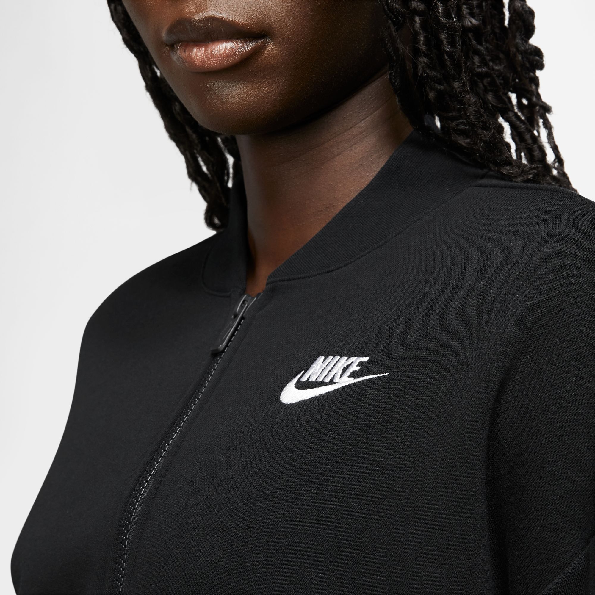 Nike Sportswear Sweatjacke »CLUB FLEECE WOMEN'S OVERSIZED CROPPED FULL-ZIP JACKET«