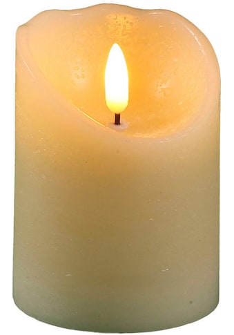 LED-Kerze »aus Echtwachs, Ø ca. 7,5 cm, Höhe 10 cm (FB 51018)«