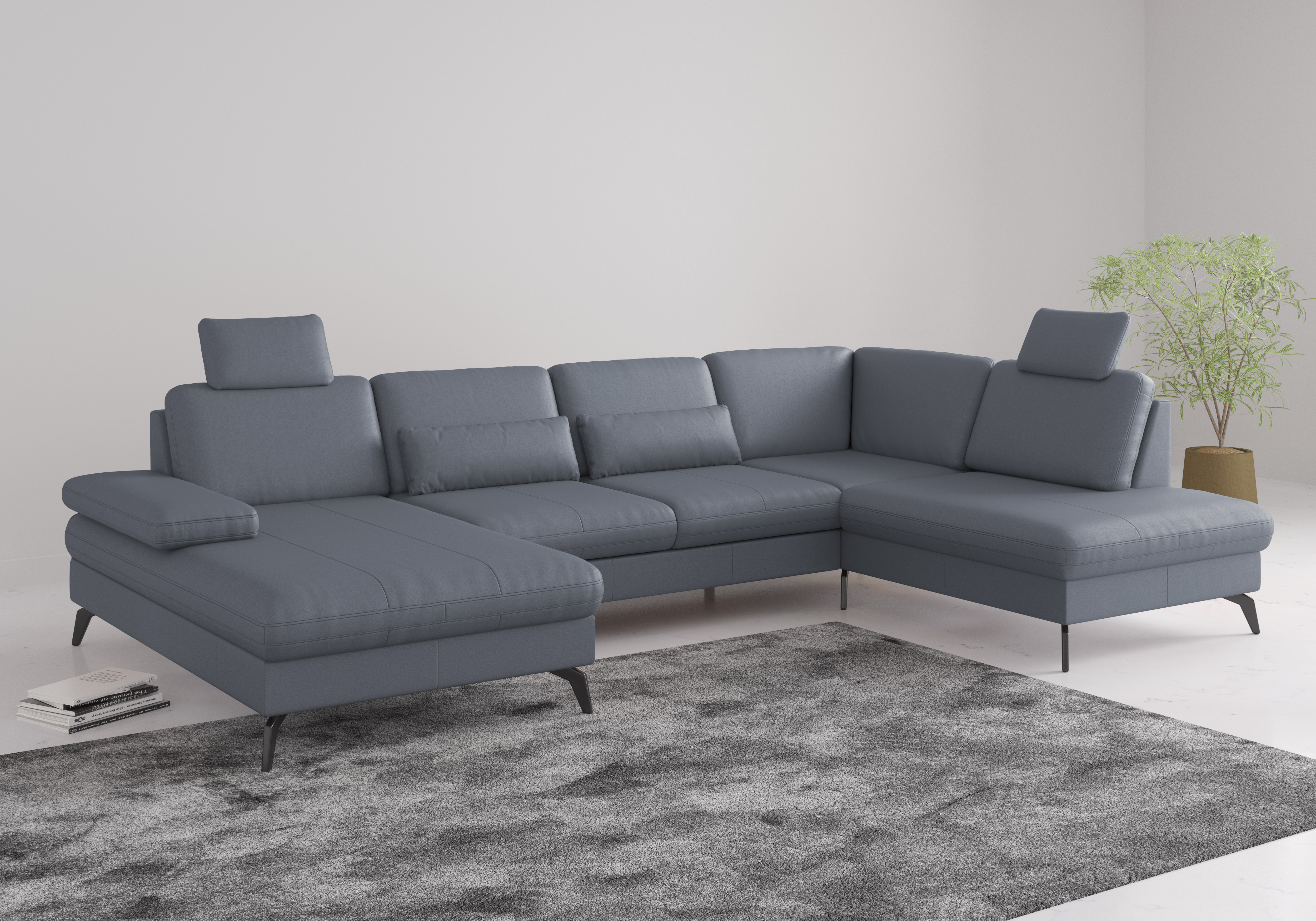 sit&more Wohnlandschaft "Morris Jubi" wahlweise mit Armteilverstellung, Schlaffunktion & Bettkasten