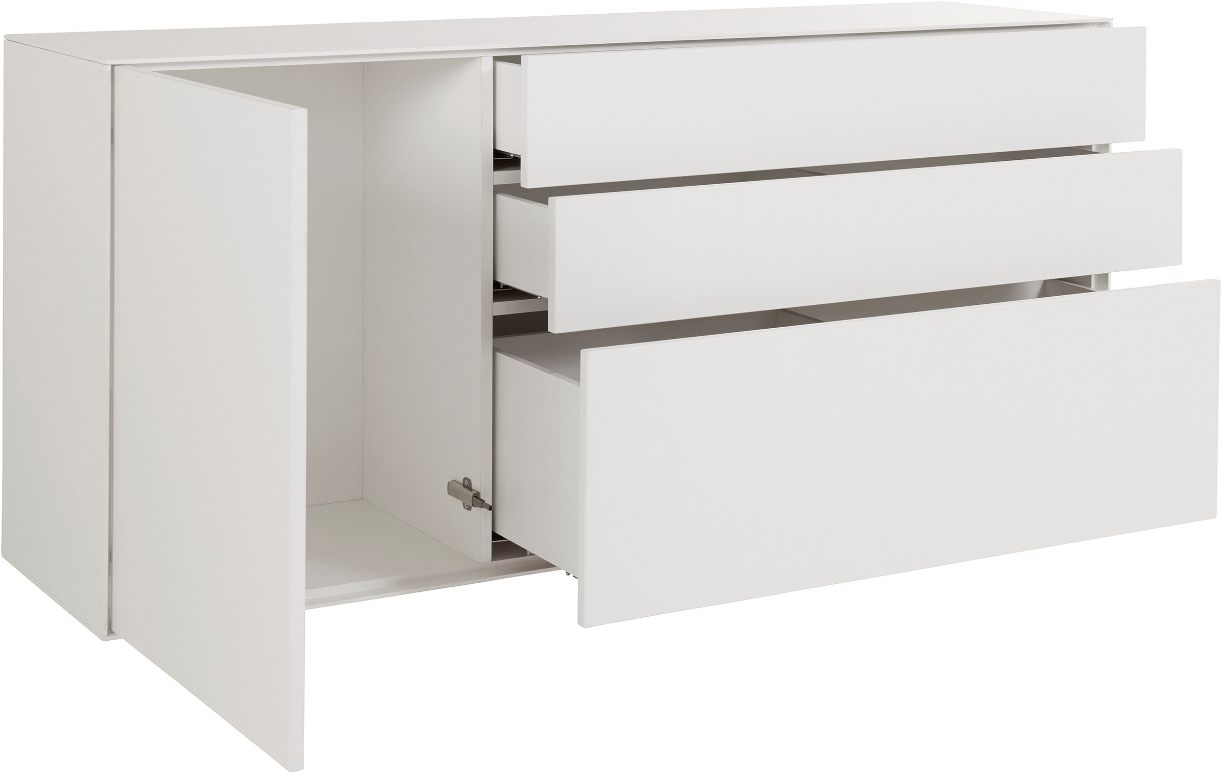 LeGer Home by Lena Gercke Sideboard »Essentials«, Breite: 167cm, MDF lackiert, Push-to-open-Funktion