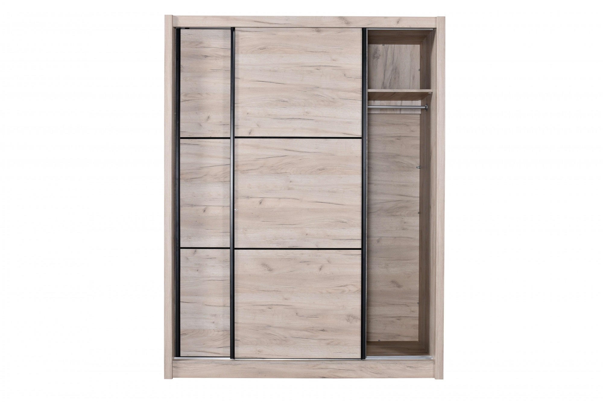 INOSIGN Schwebetürenschrank »Navara Kleiderschrank Wäscheschrank«, in 3 Breiten, mit kompletter Innenausstattung, FSC®-zertifiziert