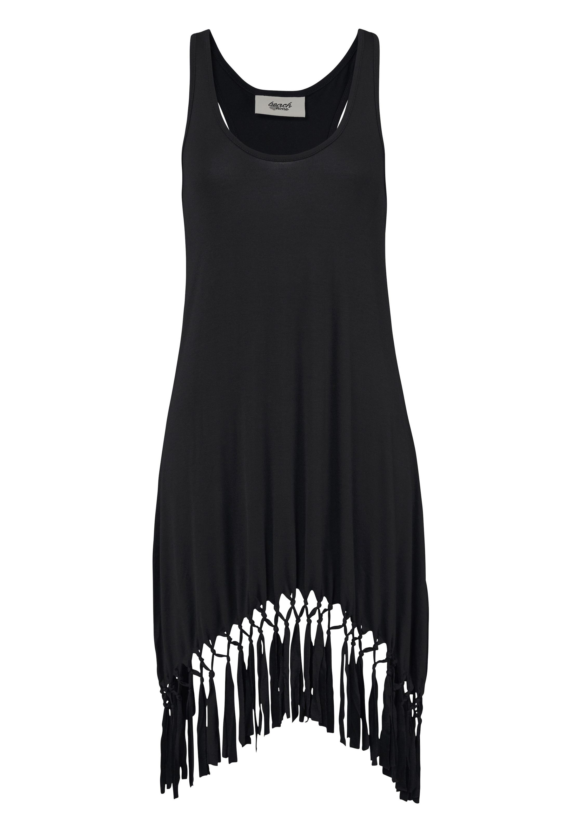 Beachtime Longshirt, mit Fransen, Shirtkleid, Strandkleid