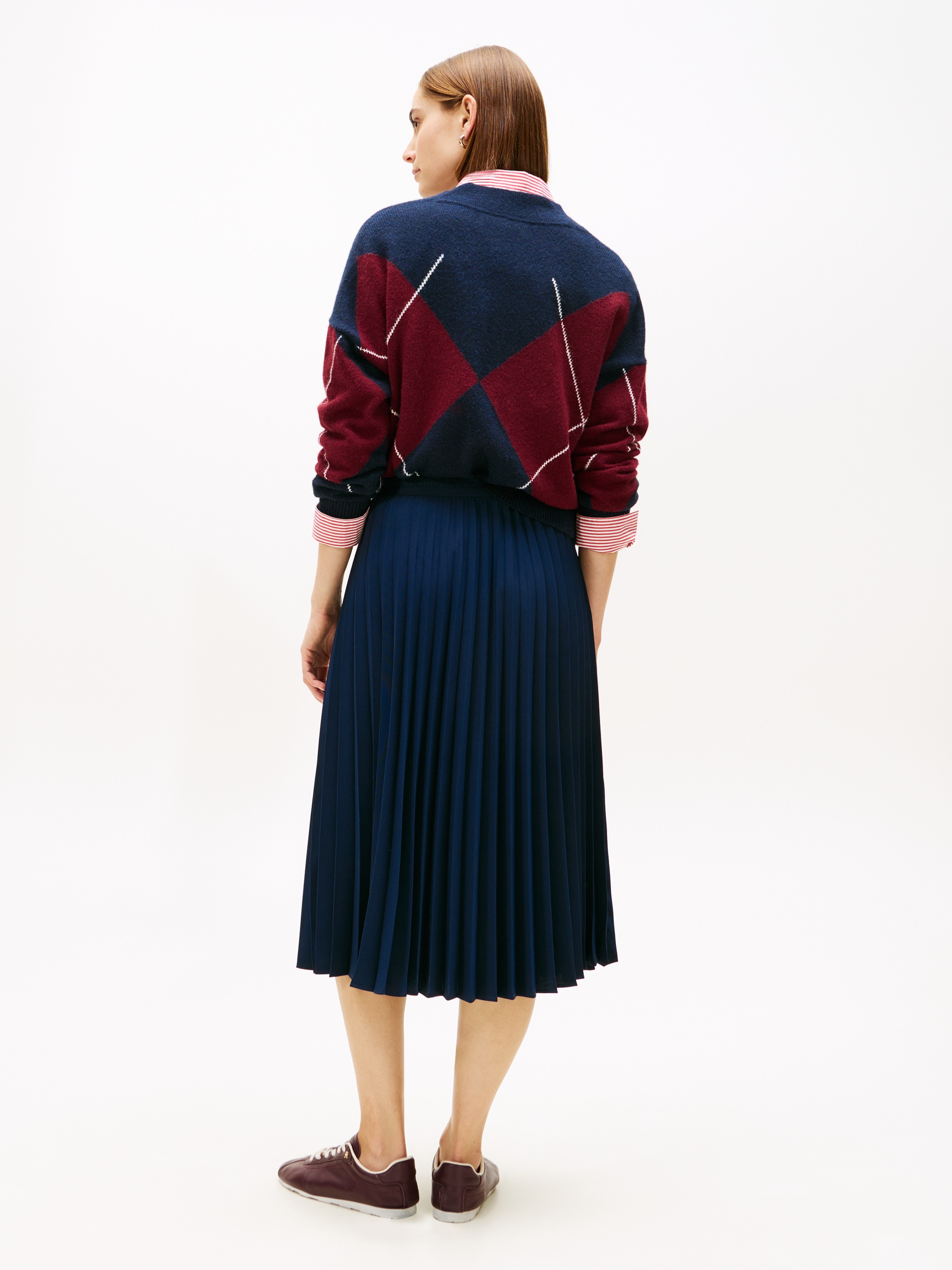 Tommy Hilfiger Plisseerock »FLUID PLEATED PULL ON MIDI SKIRT«
