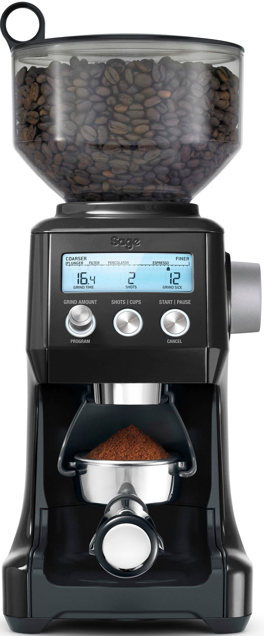 Kaffeemühle »the Smart Grinder Pro SCG820BTR Black Truffle«, 165 W, Kegelmahlwerk, 450...