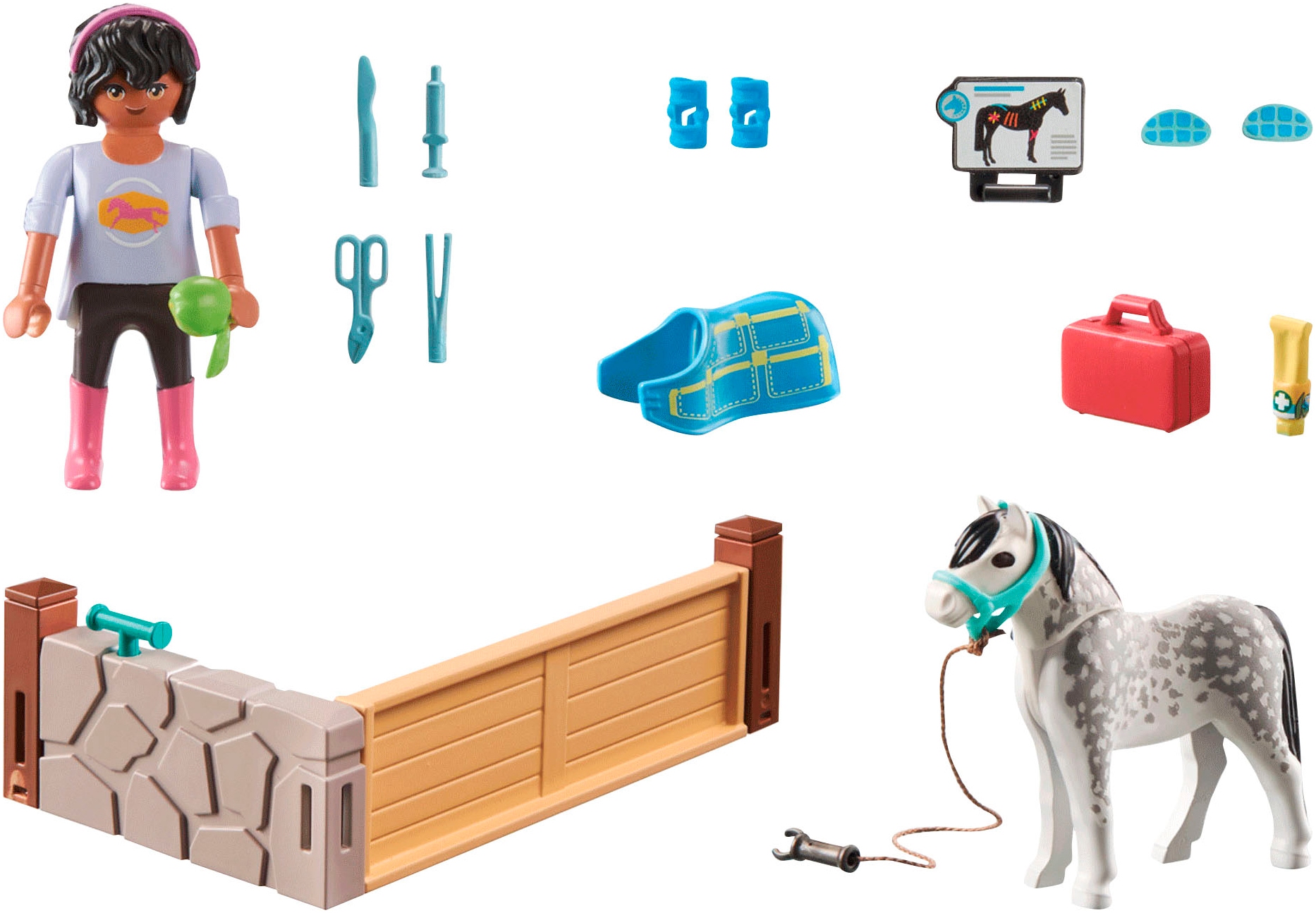 Playmobil® Konstruktions-Spielset »Pferde-Therapeutin (71497), Horses of Waterfall« Made in Europe