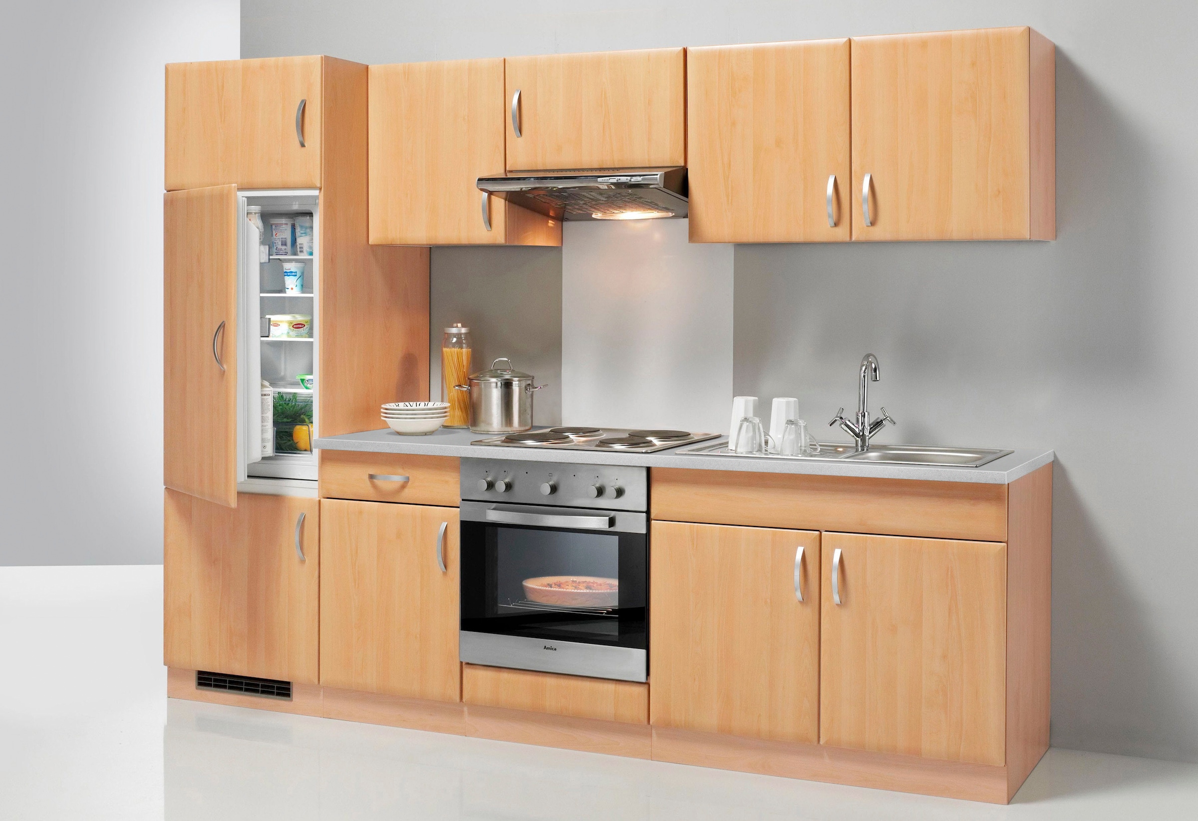 wiho Küchen Küchenzeile »Prag«, mit E-Geräten, Breite 270 cm - Set 1 bequem  bestellen | Tischplatten