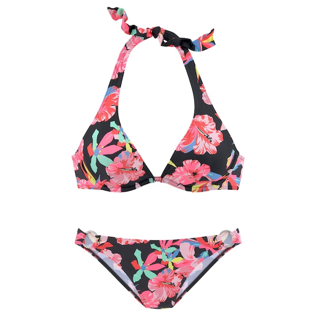 Chiemsee Bügel-Bikini, mit trendigem Blumendruck bei