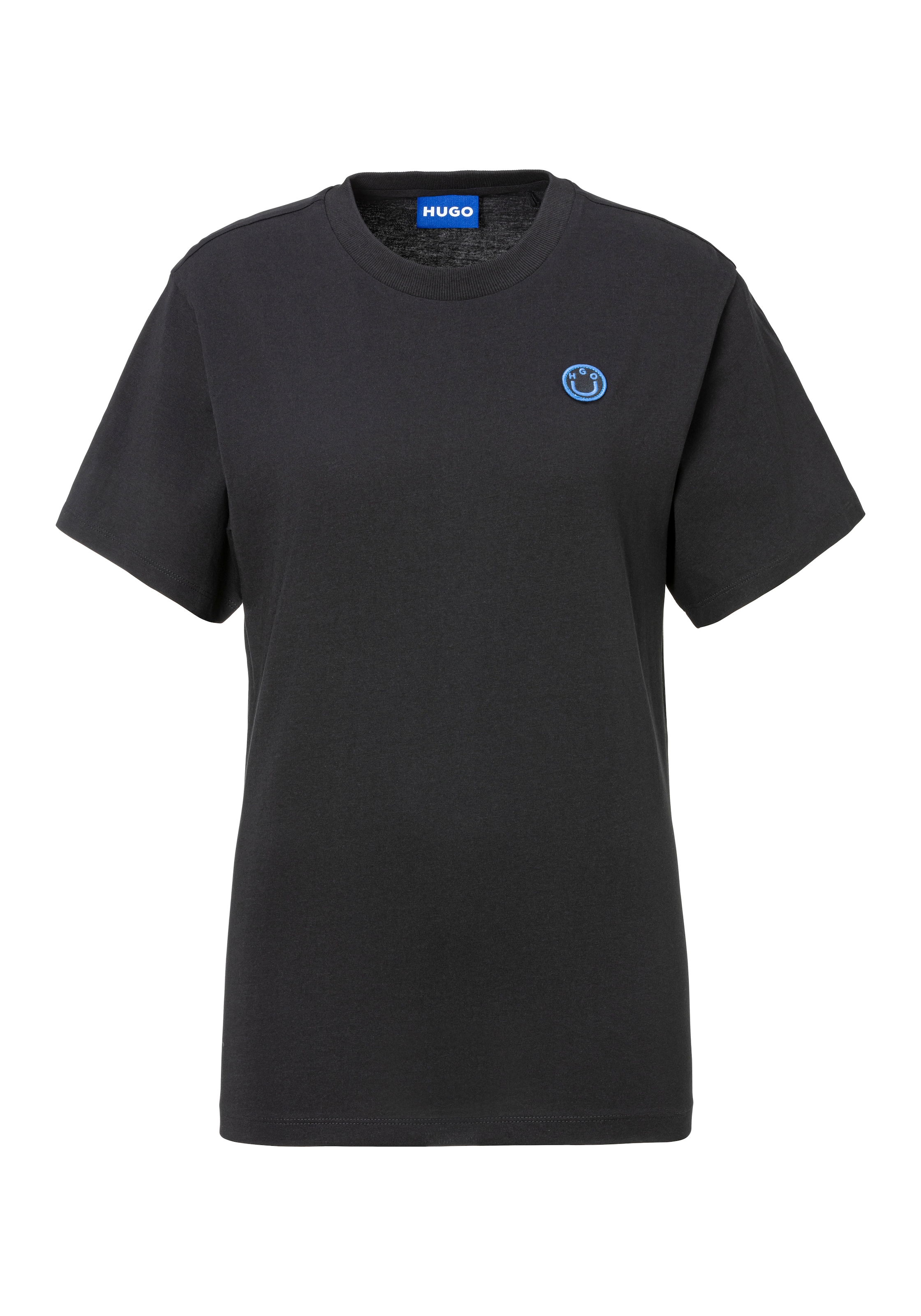 HUGO Blue T-Shirt »Vintage Tee«, mit Logo-Badge