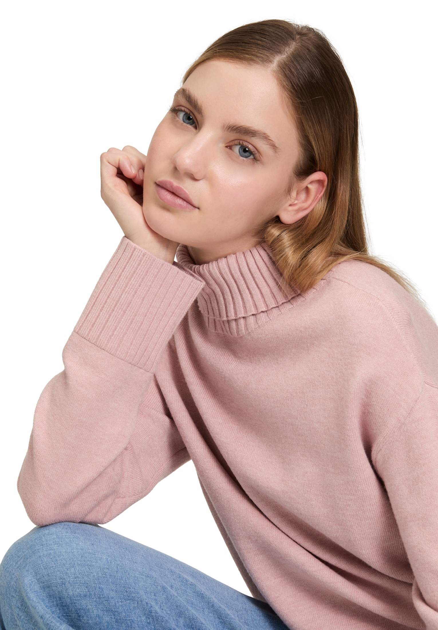 Betty Barclay Rundhalspullover »Feinstrickpullover mit hohem Kragen«