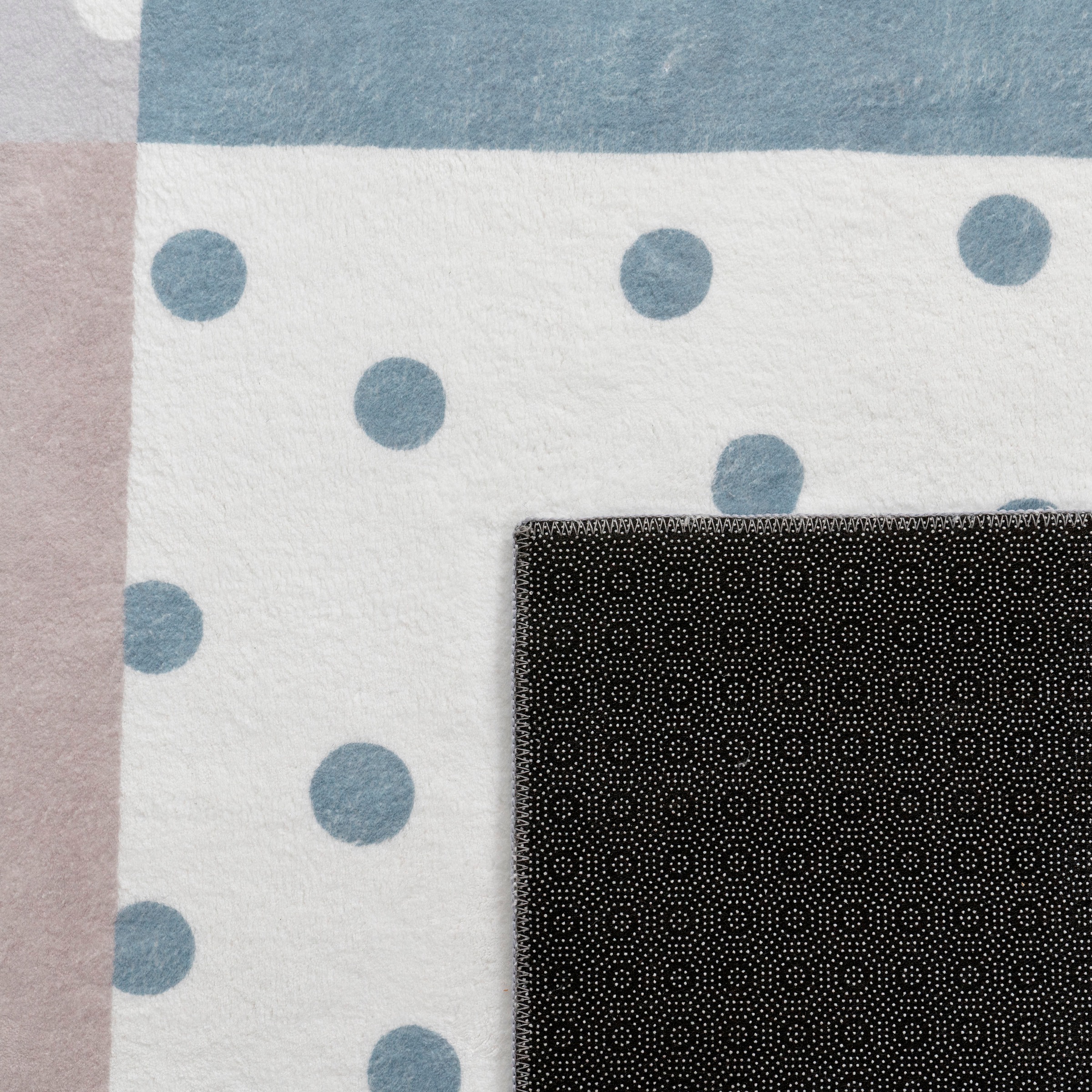 Paco Home Kinderteppich »Eliz 391«, rund, 12 mm Höhe, Kurzflor, Spielteppich, Patchwork-Muster, Motiv Krone, Herz & Punkte