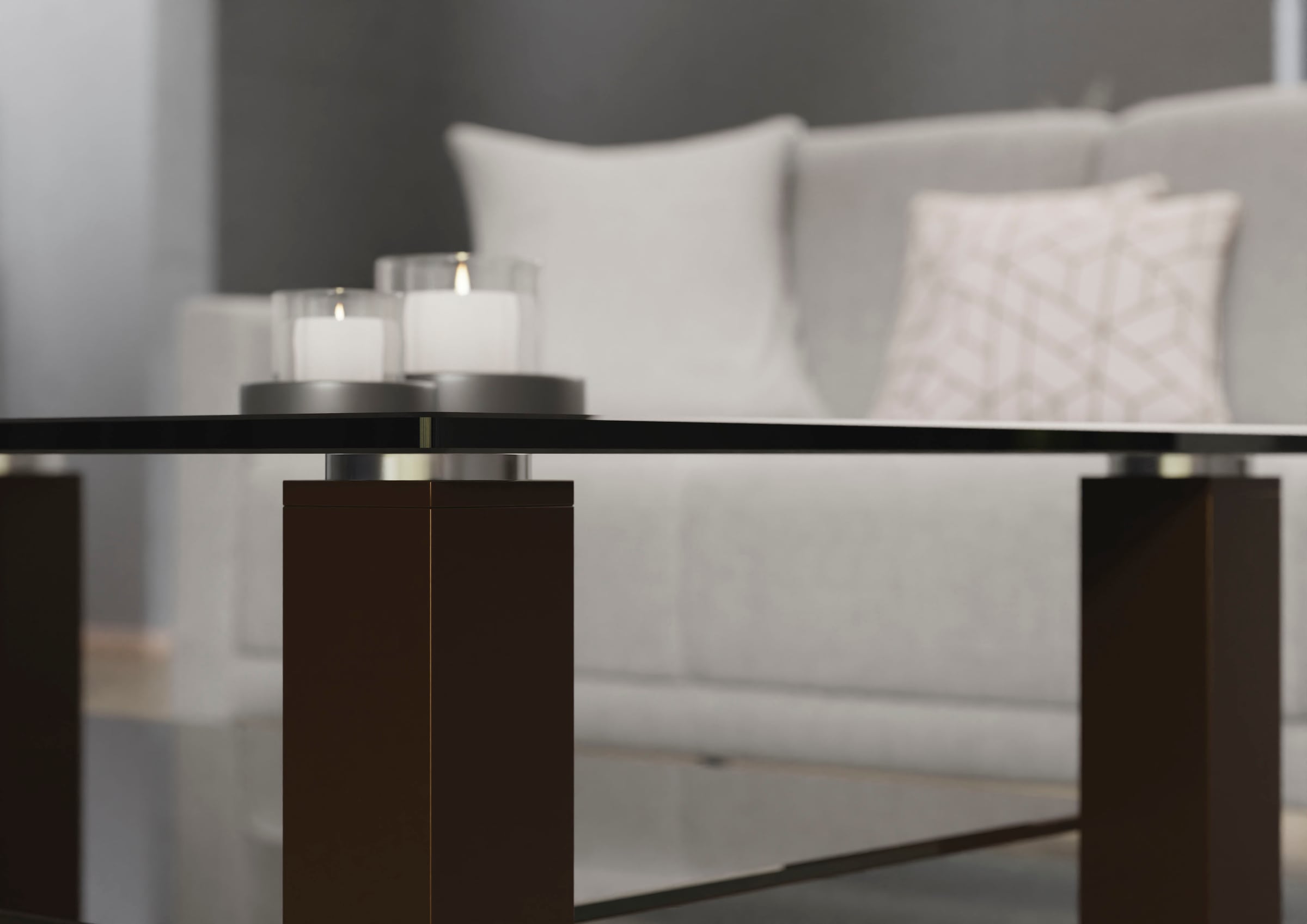 Eve Collection Couchtisch, rollbar, mit Ablageplatte