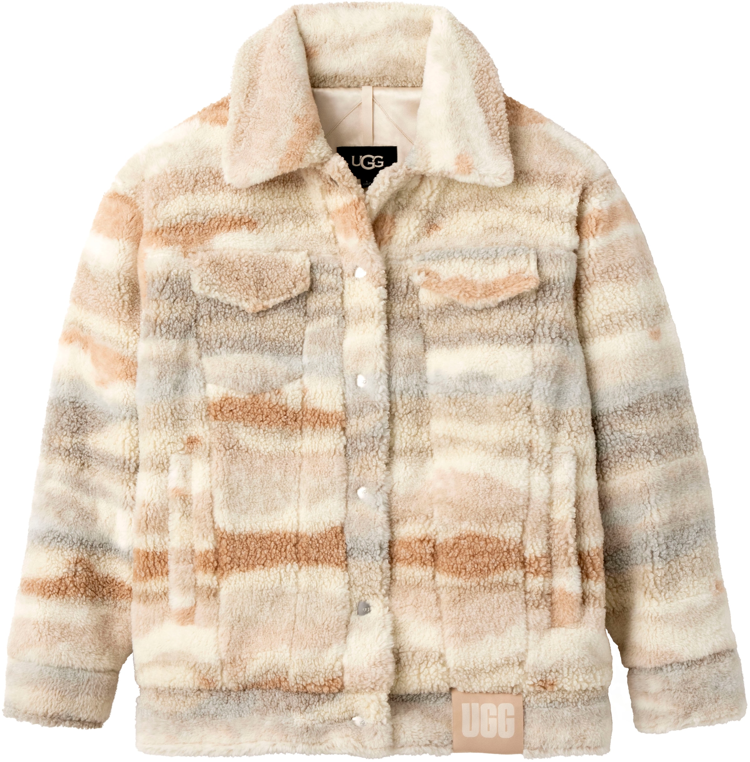 UGG Plüschjacke »FRANKIE UGGFLUFF JACKET TOPA«, in neuem Design