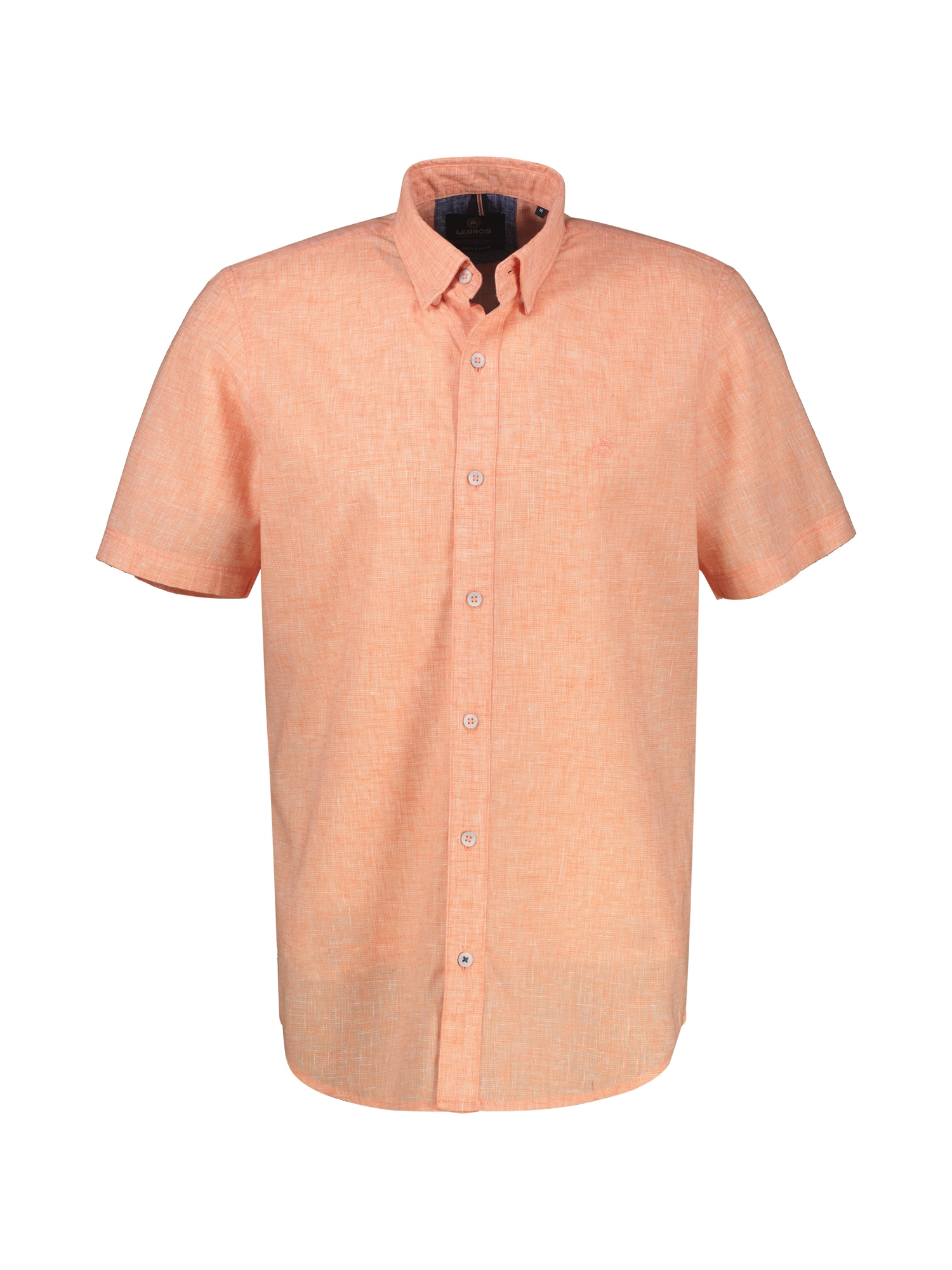 LERROS Kurzarmhemd »LERROS Kurzarmhemd mit verdecktem Button-down-Kragen«