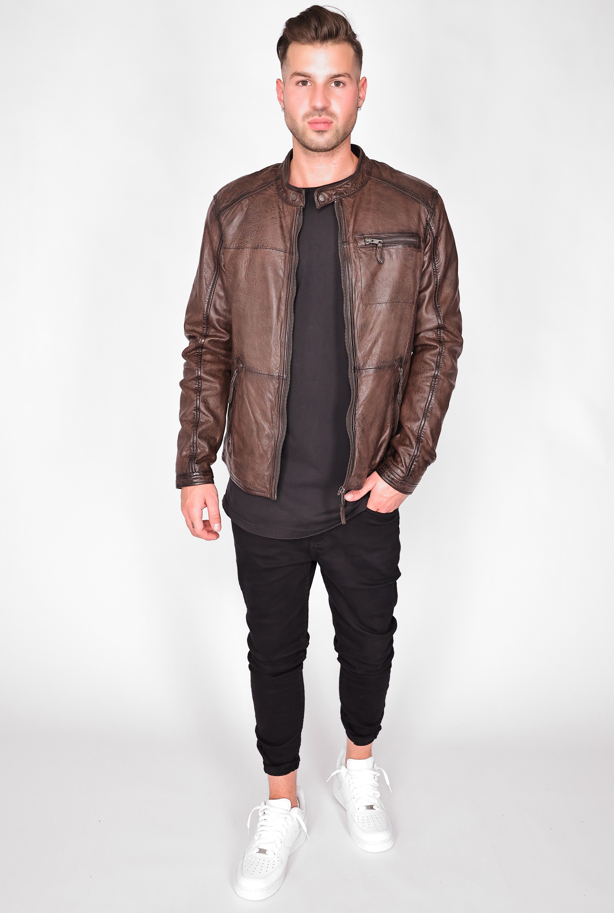 MUSTANG Bikerjacke »Lederjacke 31020238«
