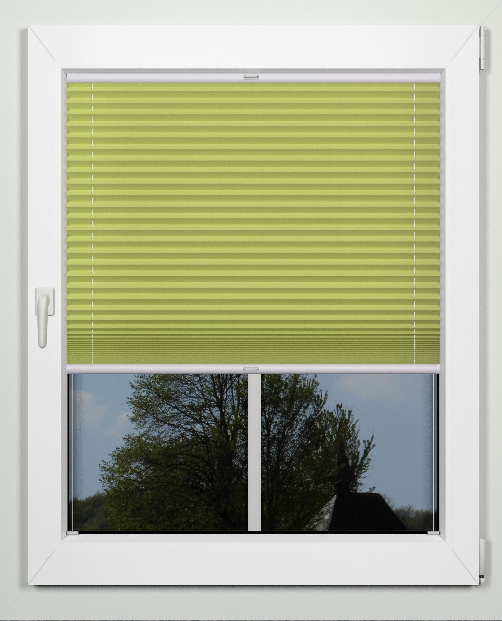 indeko Plissee »simple« Lichtschutz mit Bohren verspannt nach Maß