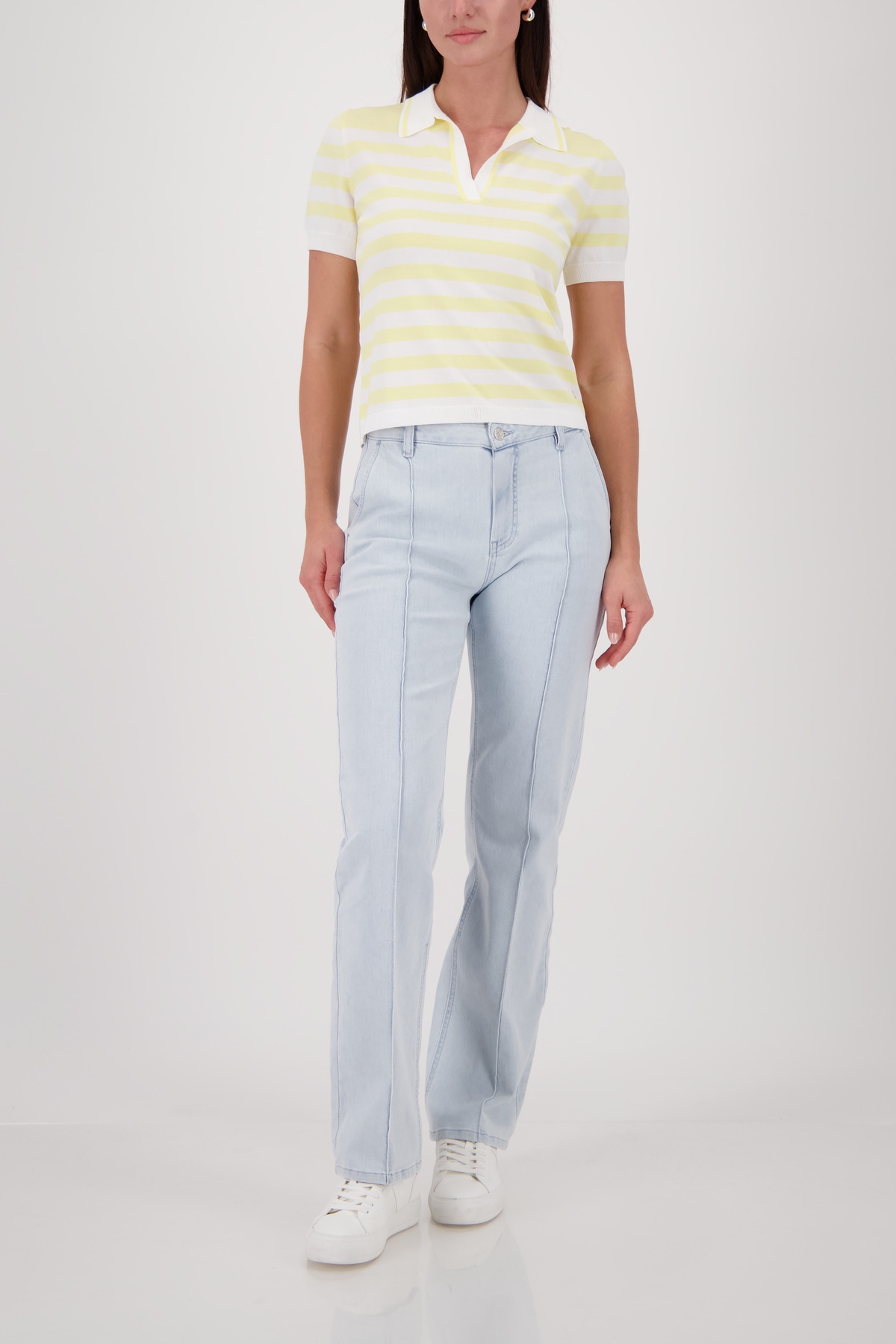 Monari Poloshirt »Pullover Polo Ringel« Regular fit mit Streifen