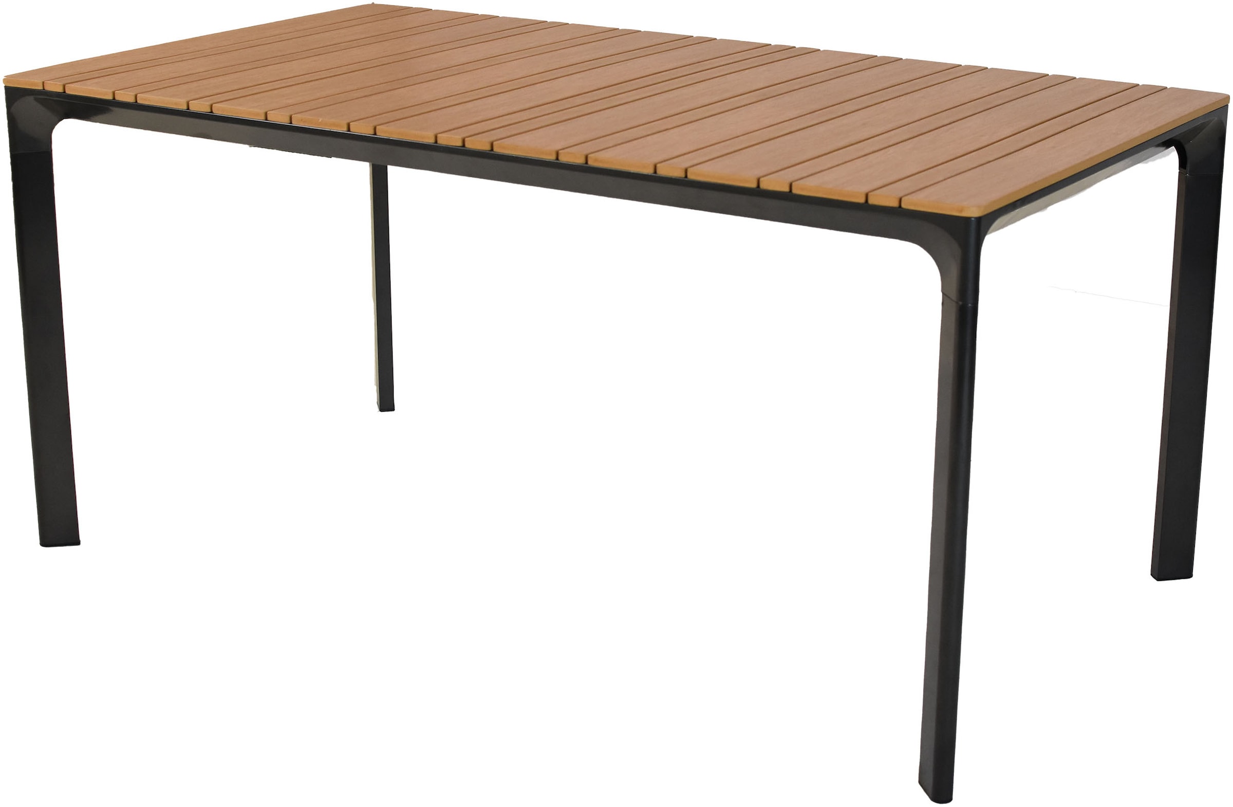 MERXX Gartentisch »rechteckig« 1 Stk. tlg. Tischplatte aus Kunststoff in Holzoptik