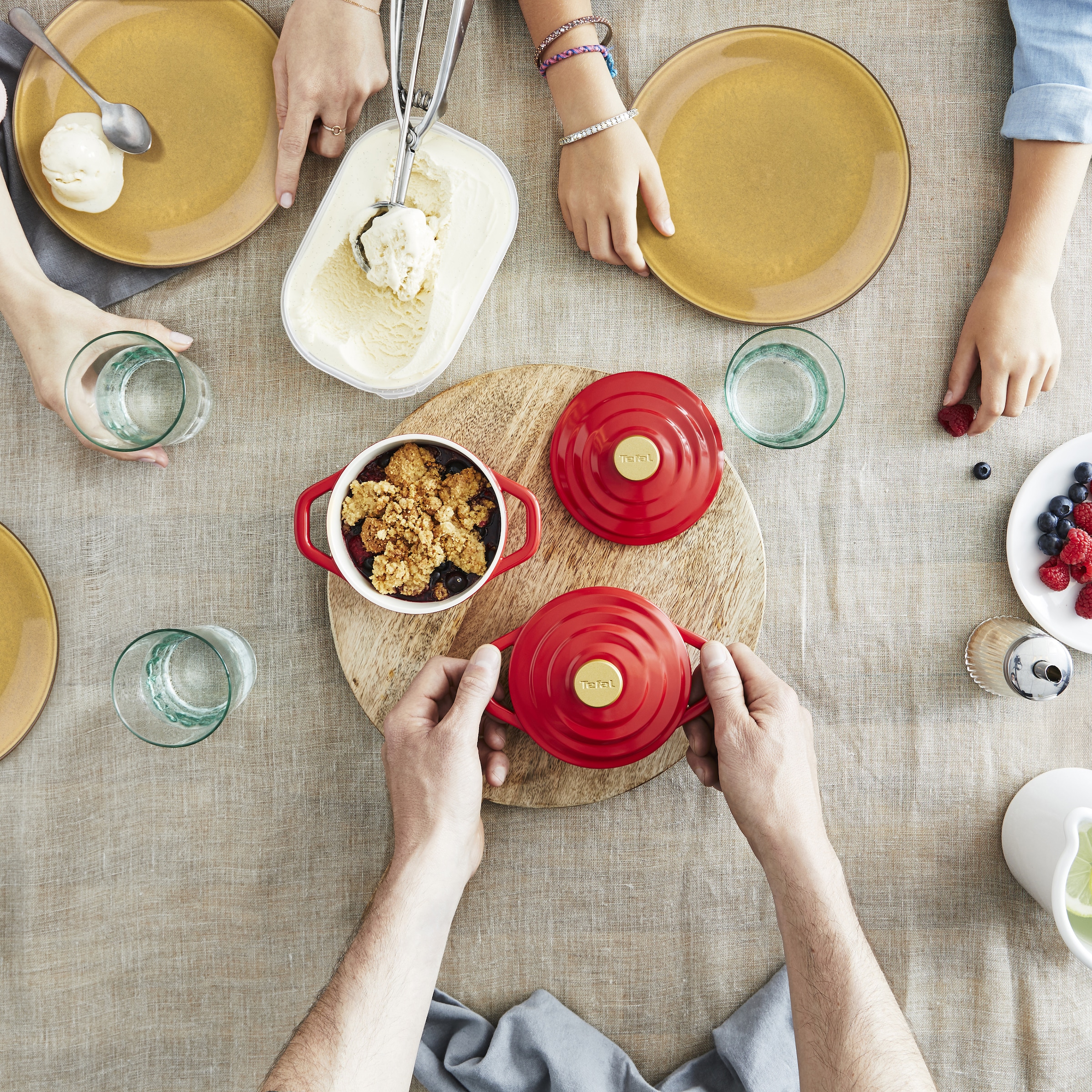 Tefal Topf-Set »Air« Set, 4 Stk. tlg. Aluminiumguss