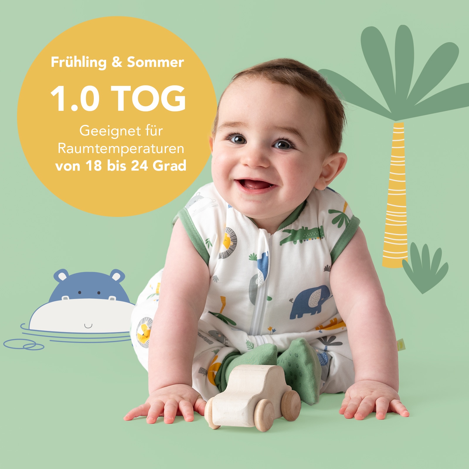 Schlummersack Babyschlafsack »Schlafsack mit Füßen 1.0 Tog«