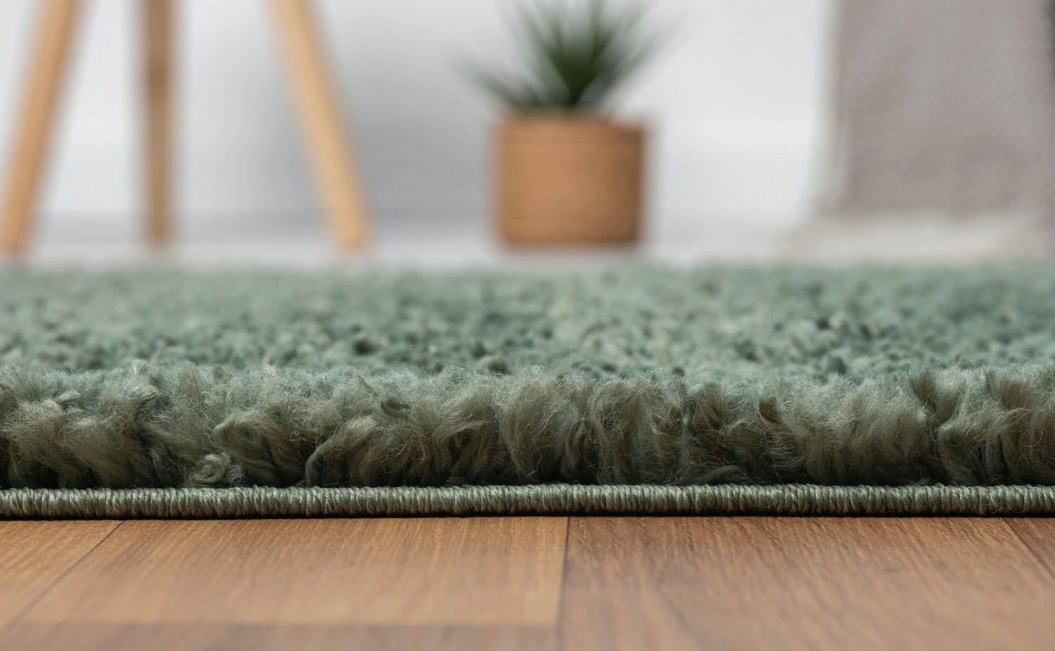 my home Hochflor-Bettumrandung »Banji«, (3 tlg.), Uni Farben, weich und flauschig, auch als Läufer & in rund erhältlich
