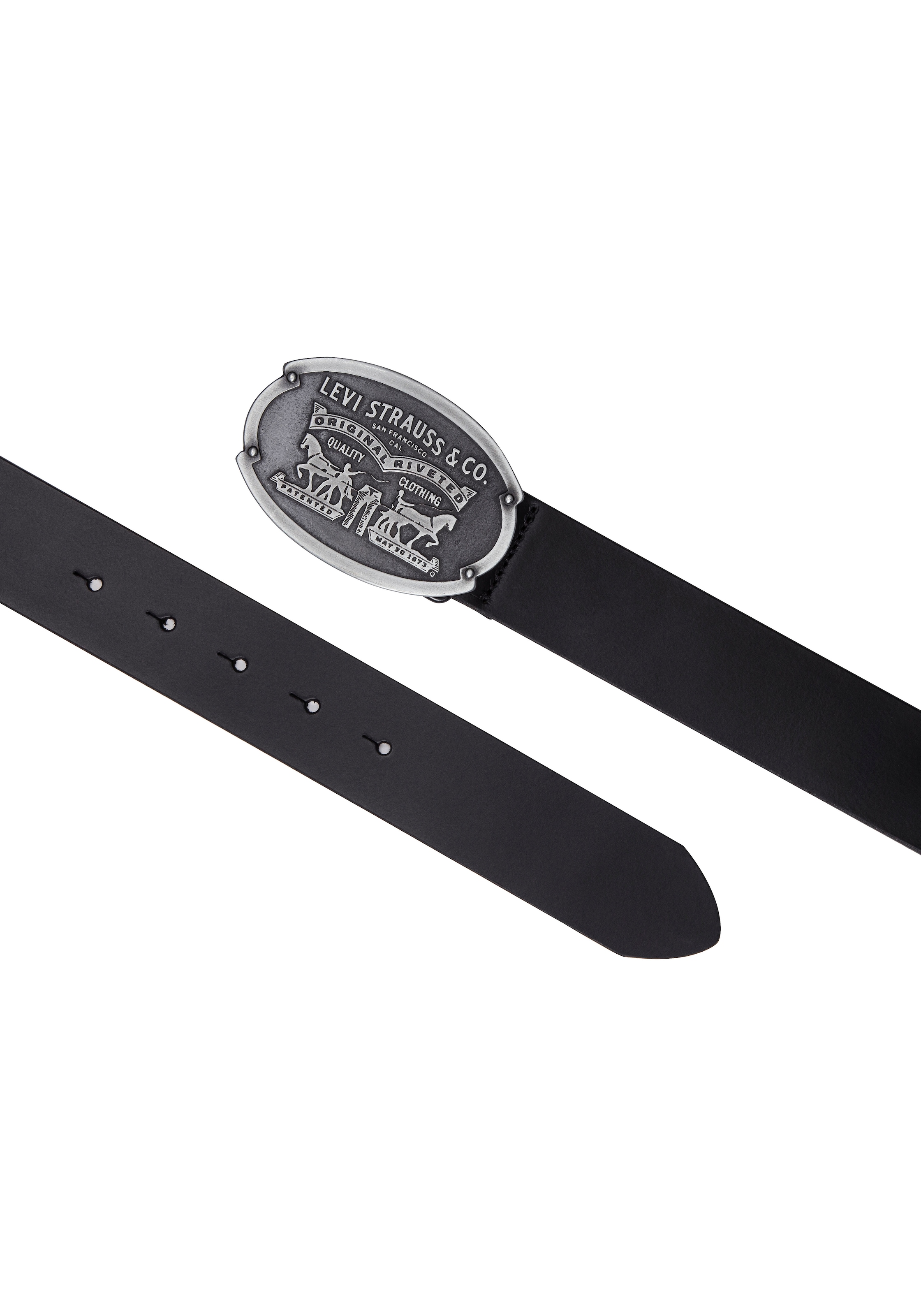 Levi's® Ledergürtel »Billy Plaque Belt«, mit markanter Koppelschließe