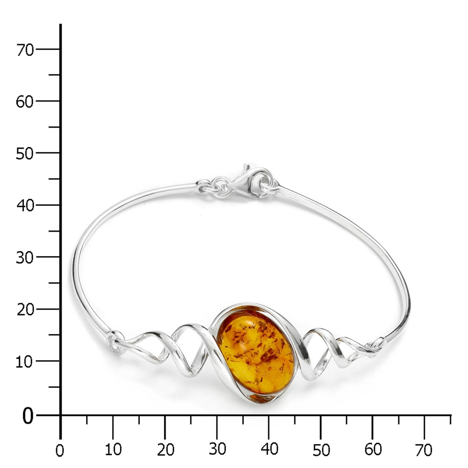 OSTSEE-SCHMUCK Armreif »- Noemi - Silber 925/000 - Bernstein«