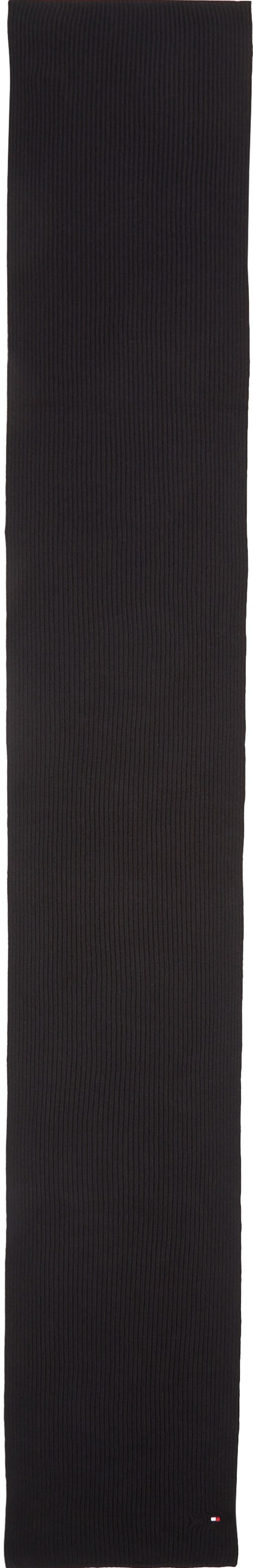 Tommy Hilfiger Strickschal »TH FLAG PIMA COTTON CASH SCARF« mit Logostickerei, mit Kaschmiranteil Unisex
