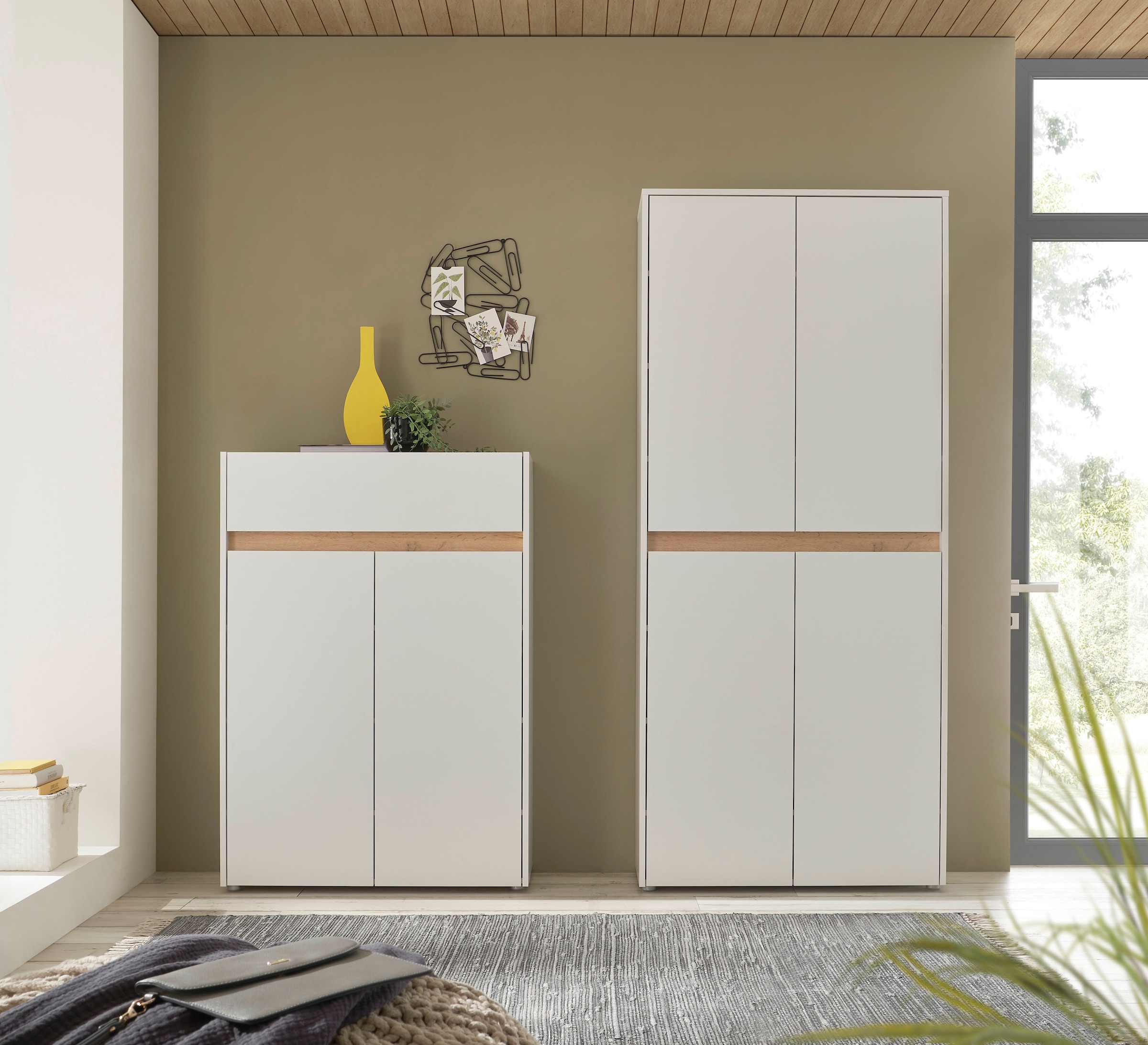 INOSIGN Garderoben-Set »City/Giron, moderne Garderobe, viel Stauraum, ca. 48 Schuhe« Set, 2 Stk. tlg.