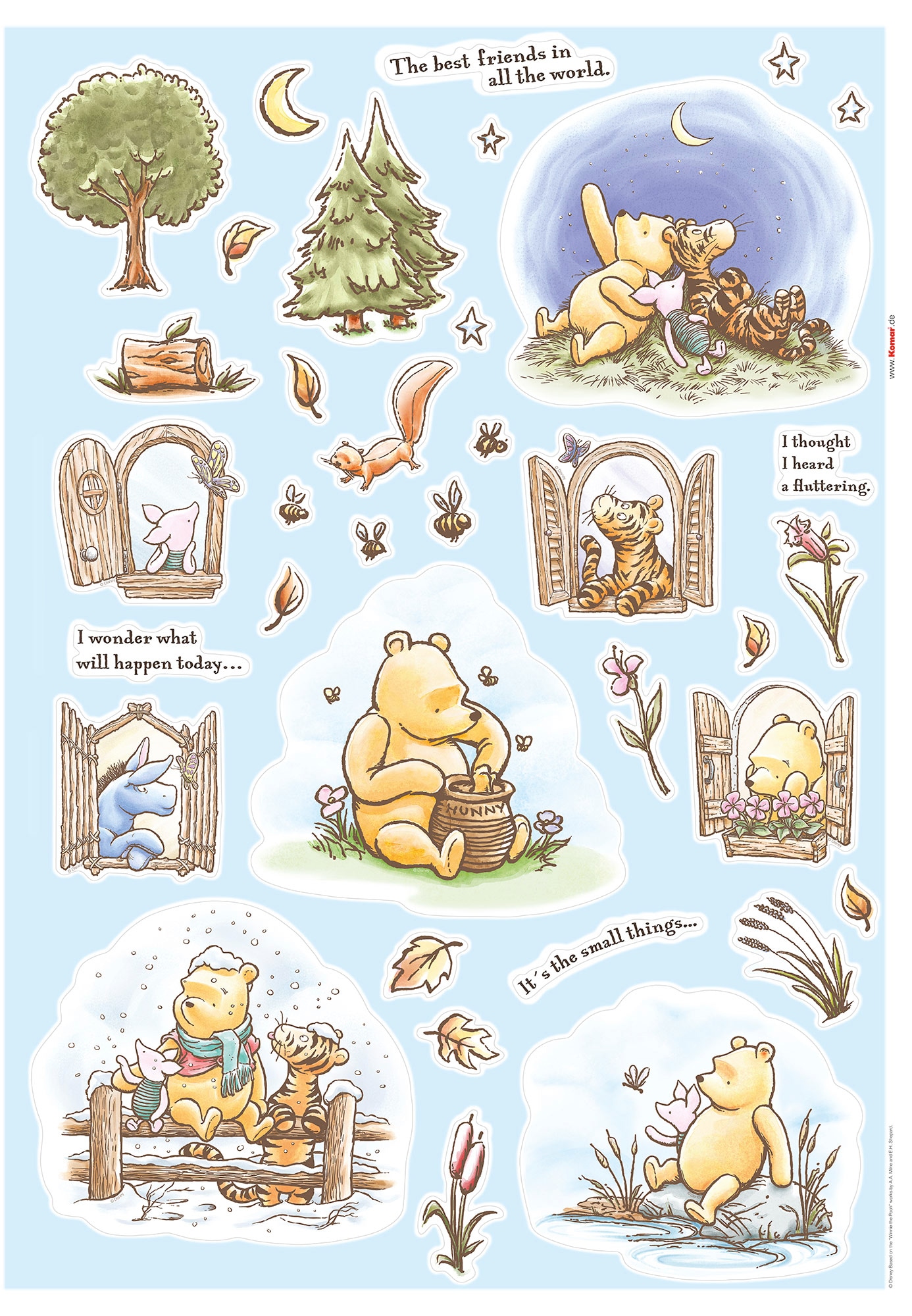 Komar Wandtattoo »Winnie the Pooh x Garantie selbstklebendes (Breite kaufen Adventures«, cm Höhe), | Wandtattoo online (61 3 mit XXL 50x70 St.), Jahren