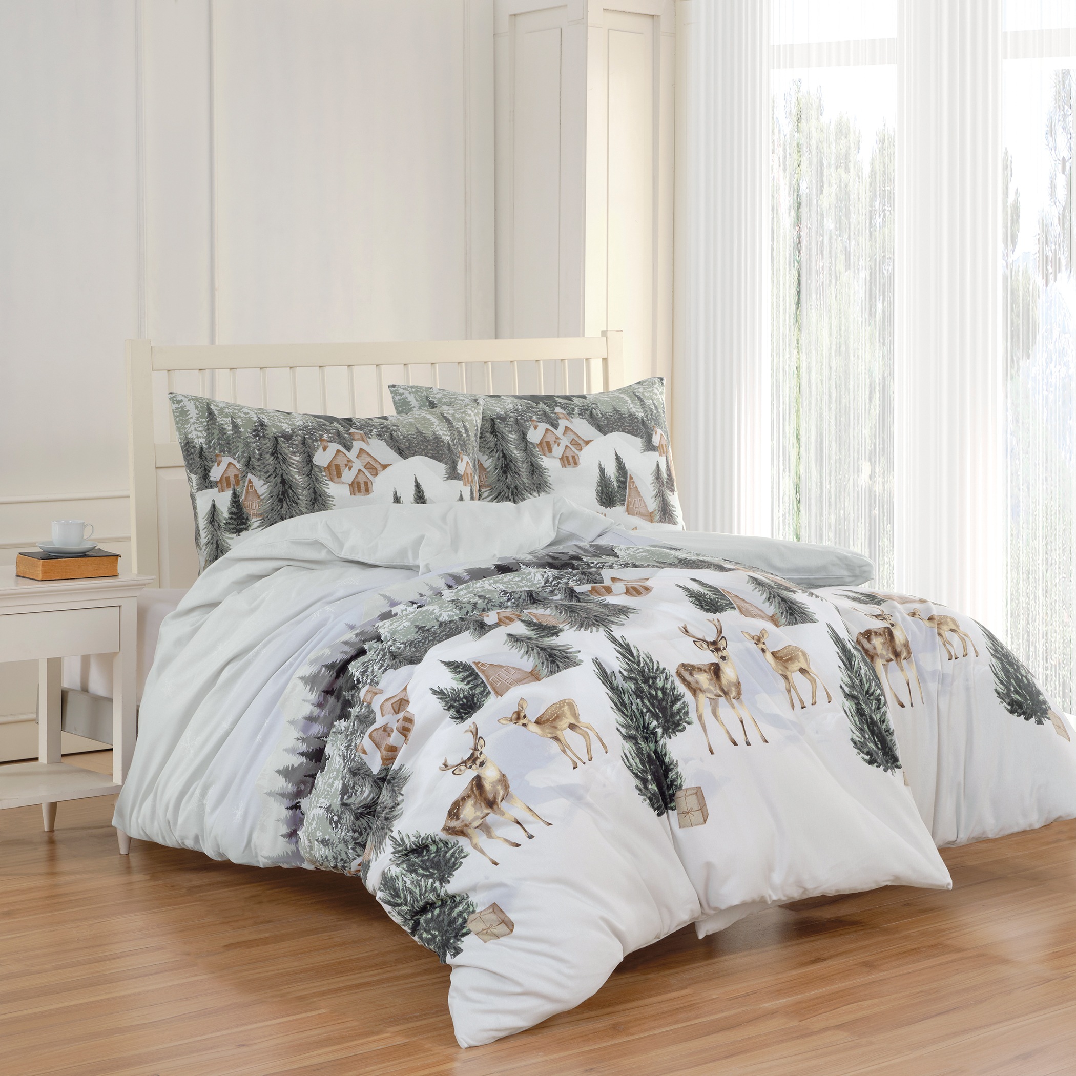 Florella Bettwäsche »Tordis X-Mas Flausch-Flanell, 100%Baumwolle« 2 Stk.