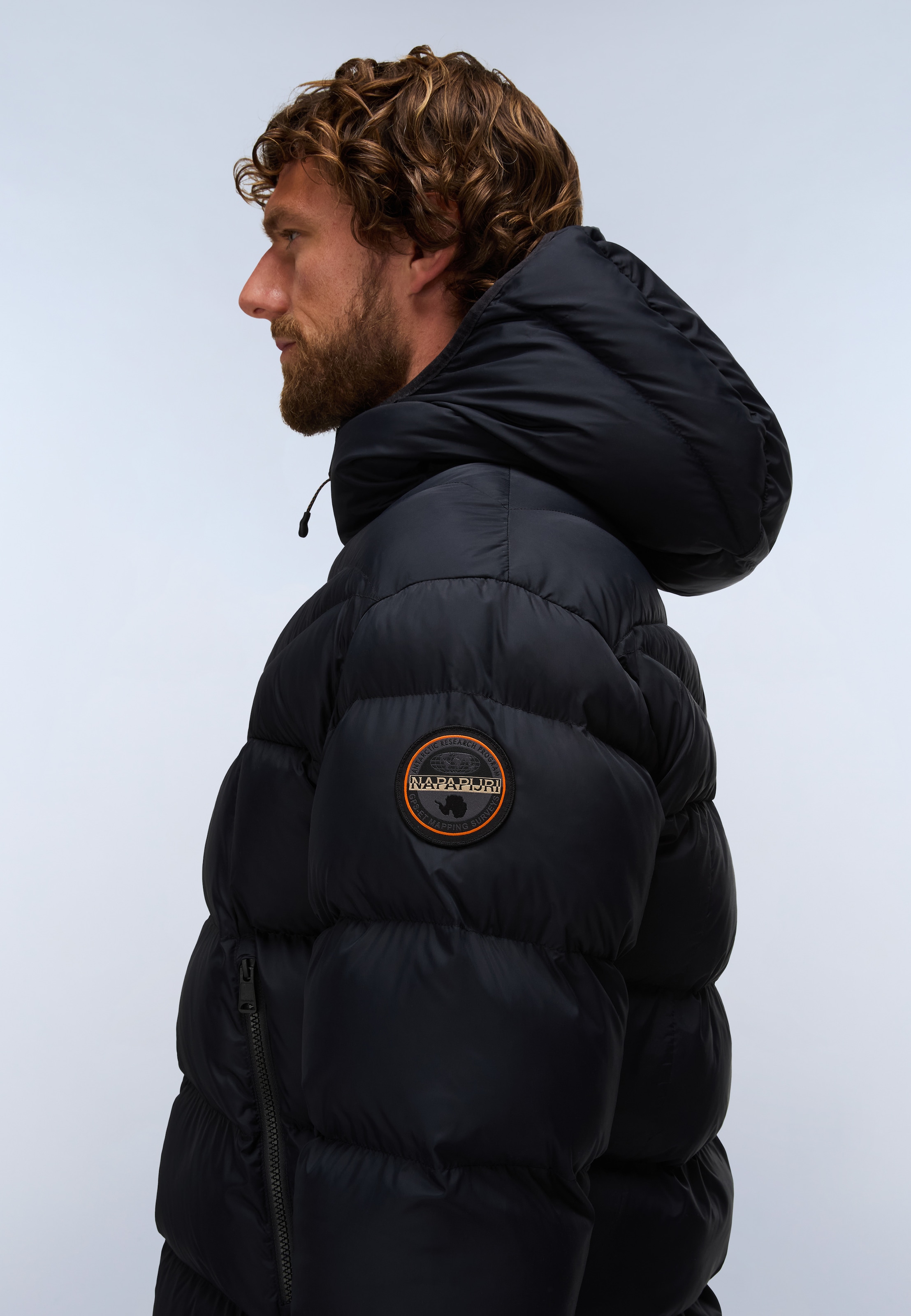 Napapijri Steppjacke »A-MOLVENO HOOD BLACK BEAUTY« auch in großen Größen