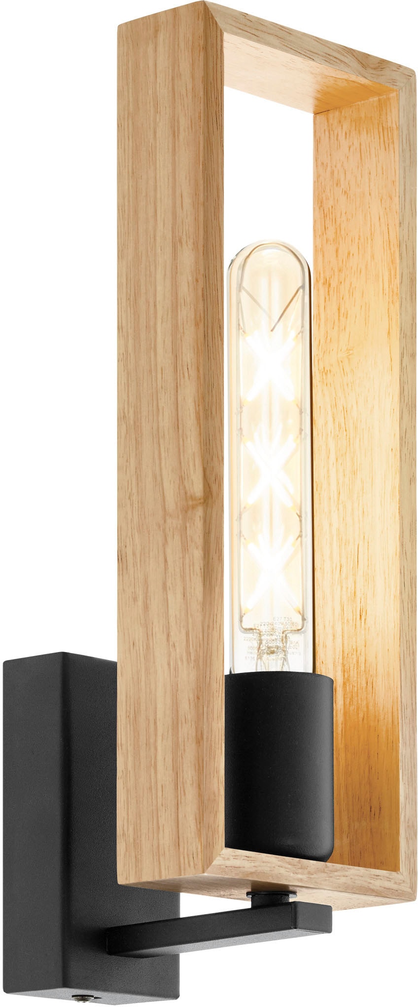 EGLO Wandleuchte »LITTLETON«, 1 flammig, Leuchtmittel E27 | ohne Leuchtmittel, Vintage Wandleuchte im Industrial Design, Retro Lampe, Fassung E27