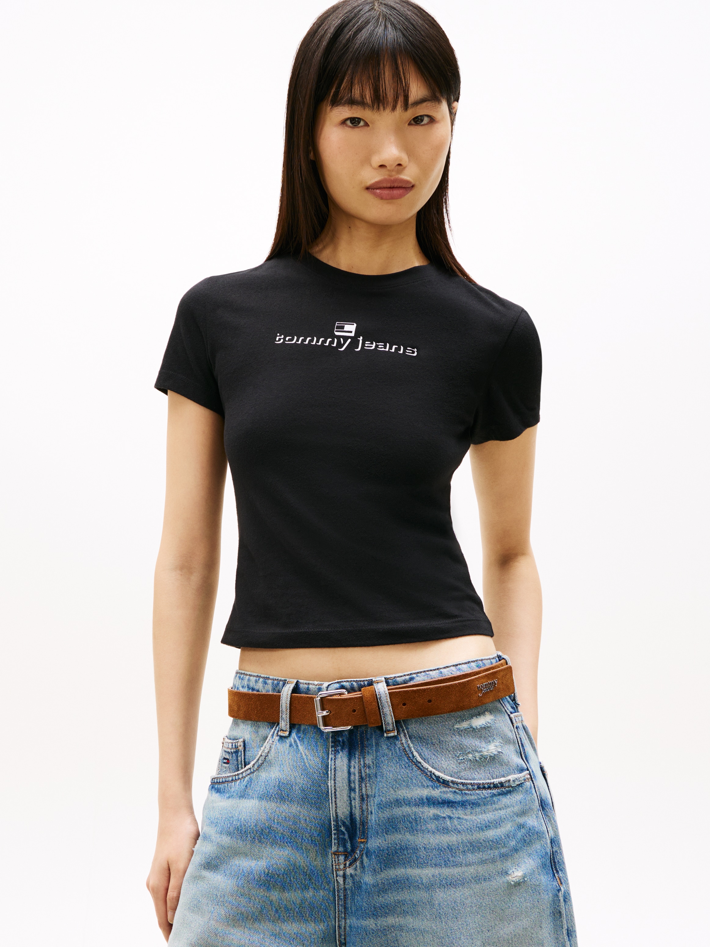 Tommy Jeans Kurzarmshirt »TJW 2PACK SLIM ESS LOGO 1 TEE« Packung, 2er-Pack, 2 tlg.