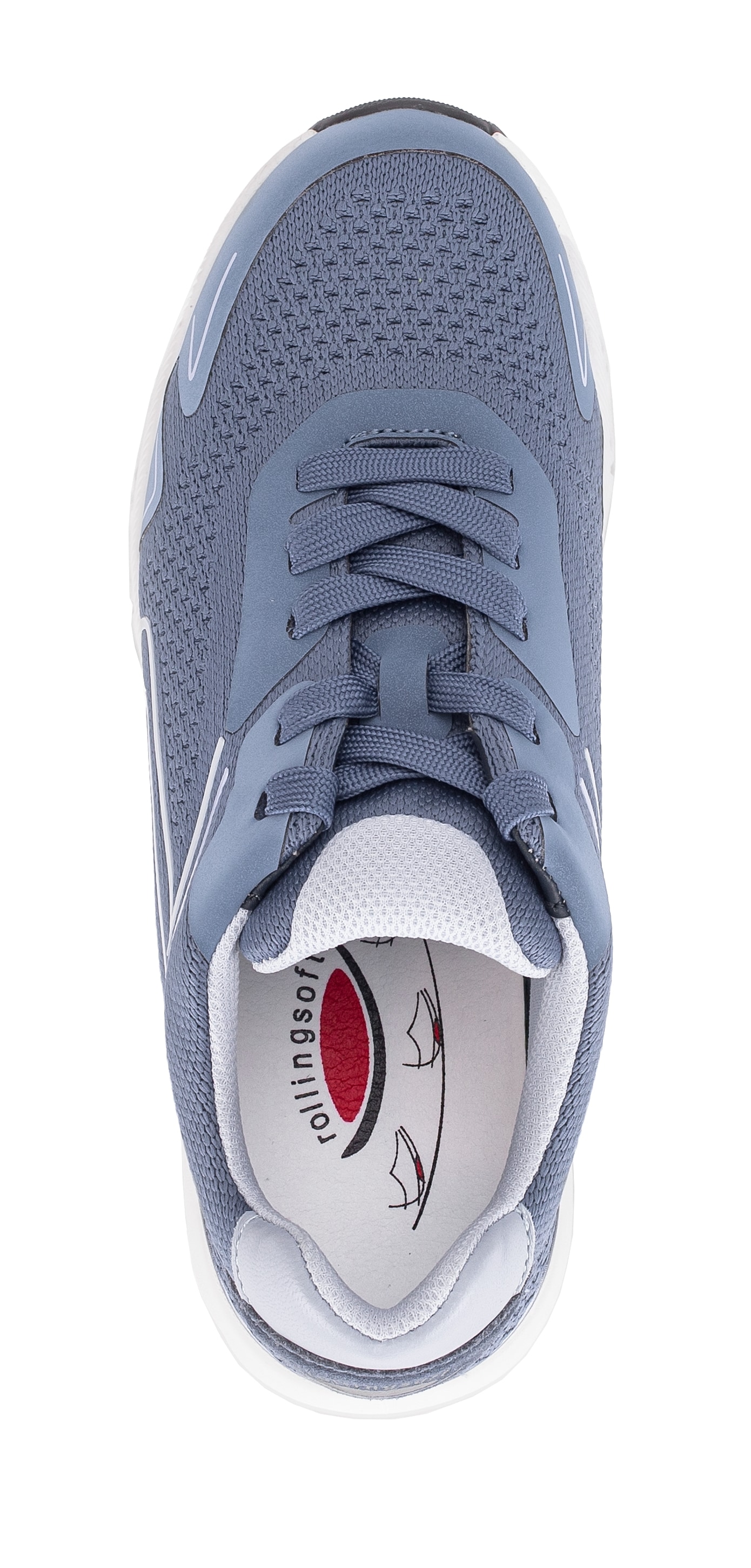 rollingsoft Plateausneaker  , Freizeitschuh, Halbschuh, Schnürer mit Reflektor-Besätzen, G-Weite