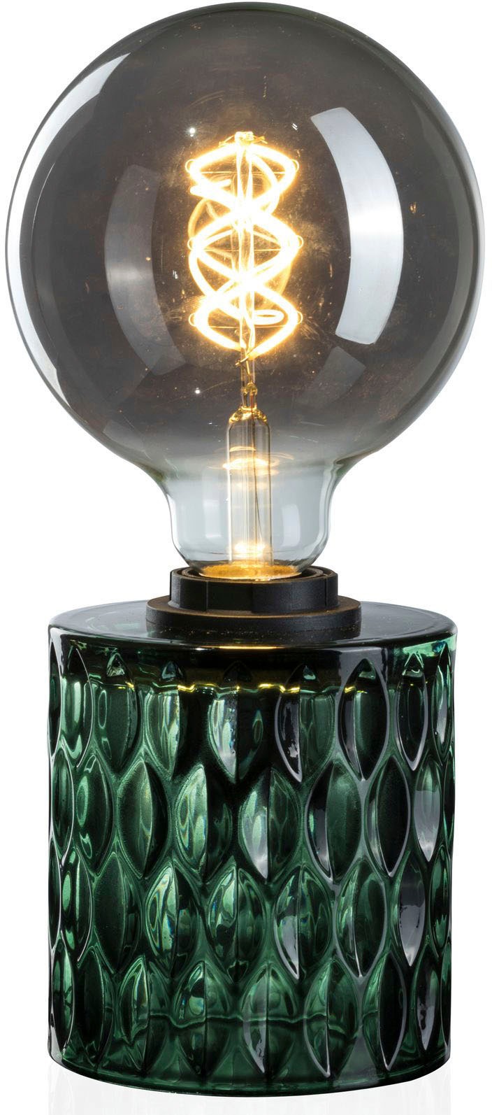 Pauleen Tischleuchte »Crystal Magic«, 1 flammig, Leuchtmittel E27 | ohne Leuchtmittel, E27, Grün, Glas