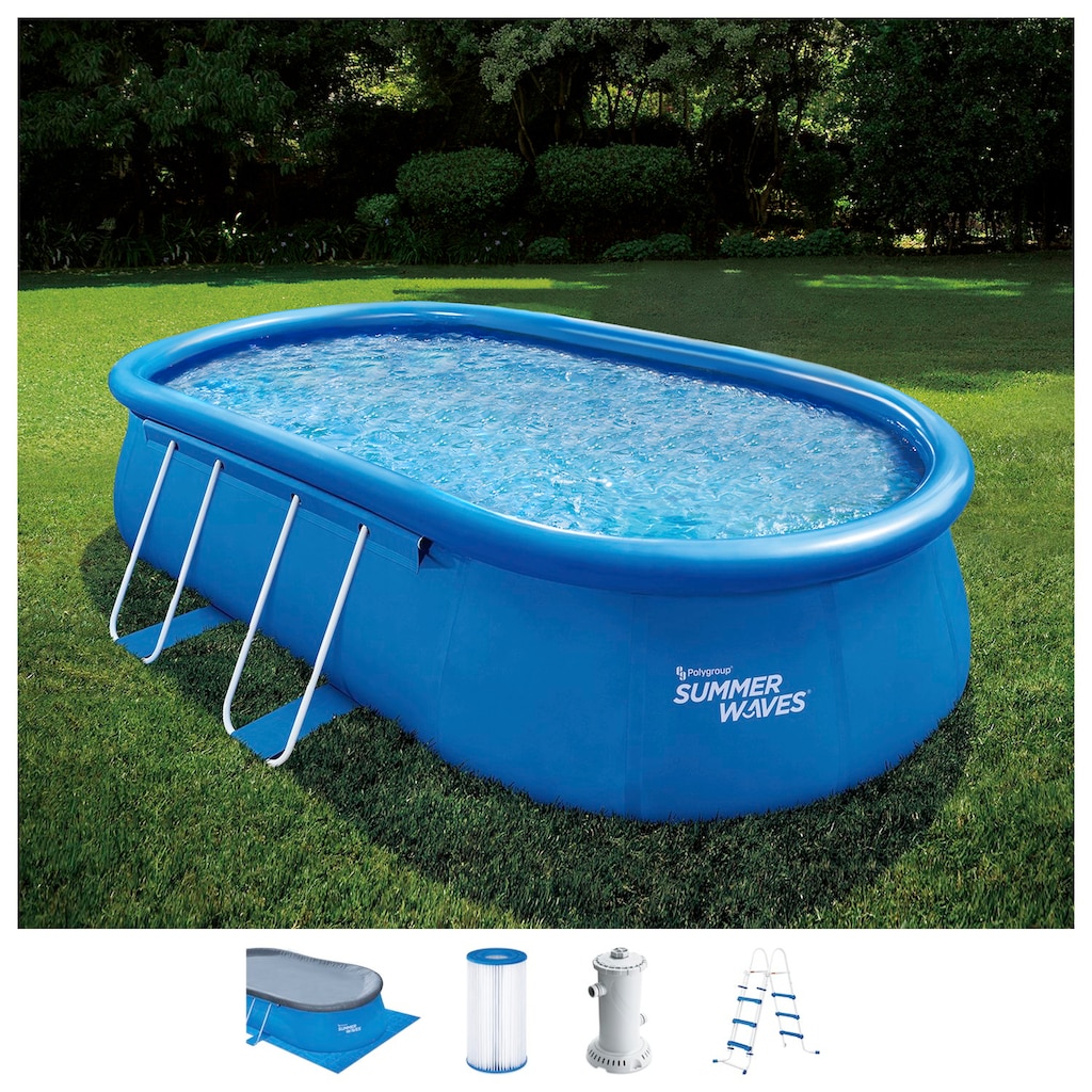 SummerWaves Quick-Up Pool, (Set, 6 tlg.)