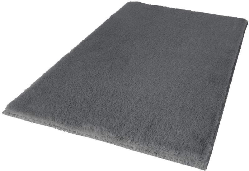 Carpet City Badematte »Topia Mats, Badteppich uni«, rutschhemmend beschichtet, strapazierfähig, Hochflor, Kaninchen Haptik, Polyester, Badezimmerteppich, waschbar
